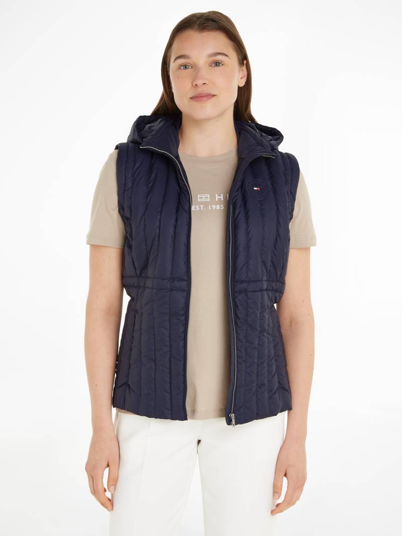 Tommy Hilfiger Daunenweste »FEMININE LW DOWN VEST«, mit Logostickerei von TOMMY HILFIGER