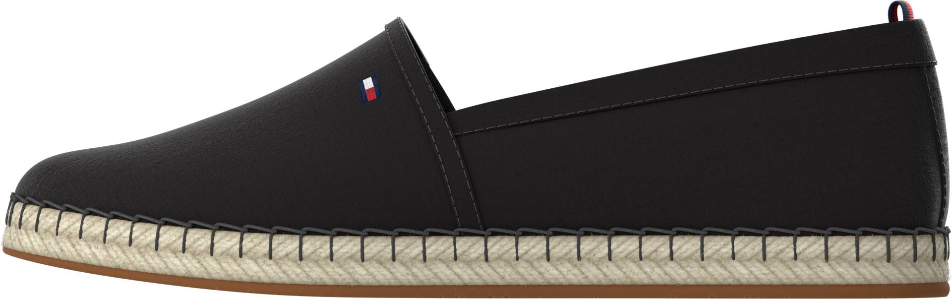 Tommy Hilfiger Espadrille »BASIC TOMMY FLAT ESPADRILLE«, Sommerschuh, Slides, Loafer mit gesticktem Logoflag von TOMMY HILFIGER