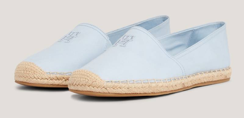 Tommy Hilfiger Espadrille »EMBROIDERED FLAT ESPADRILLE«, Sommerschuh, Strandschuh, Loafer, Slipper in schmaler Form von TOMMY HILFIGER