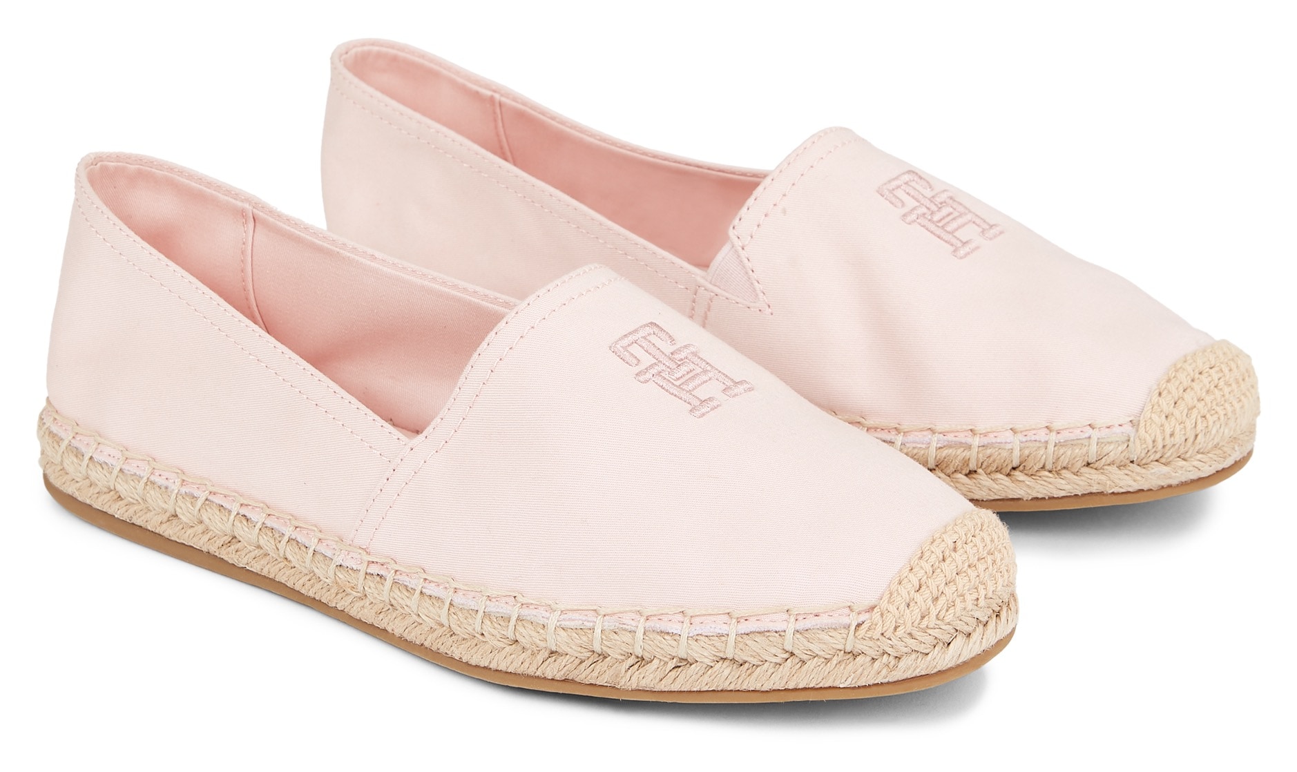 Tommy Hilfiger Espadrille »EMBROIDERED FLAT ESPADRILLE«, Sommerschuh, Strandschuh, Loafer, Slipper in schmaler Form von TOMMY HILFIGER