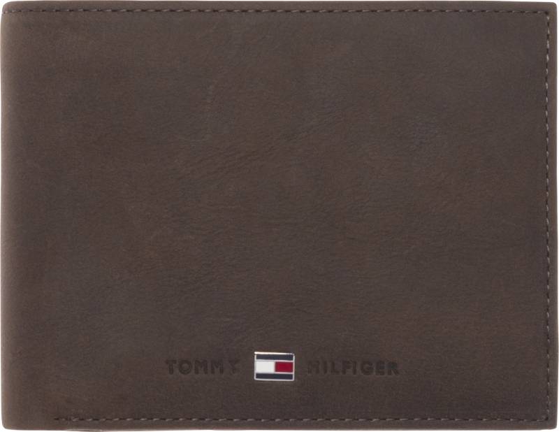 Tommy Hilfiger Geldbörse »JOHNSON CC FLAP AND COIN POCKET«, aus hochwertigem Leder von TOMMY HILFIGER