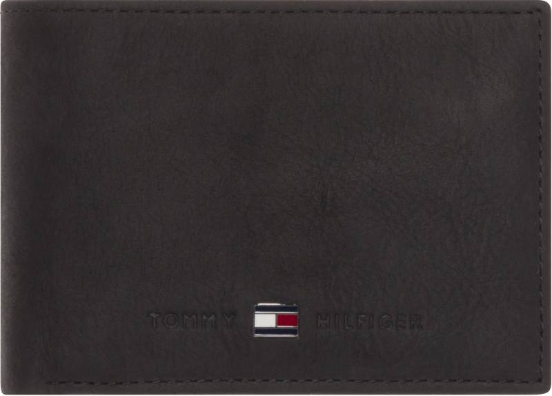 Tommy Hilfiger Geldbörse »JOHNSON MINI CC FLAP COIN POCKET«, aus hochwertigem Leder von TOMMY HILFIGER