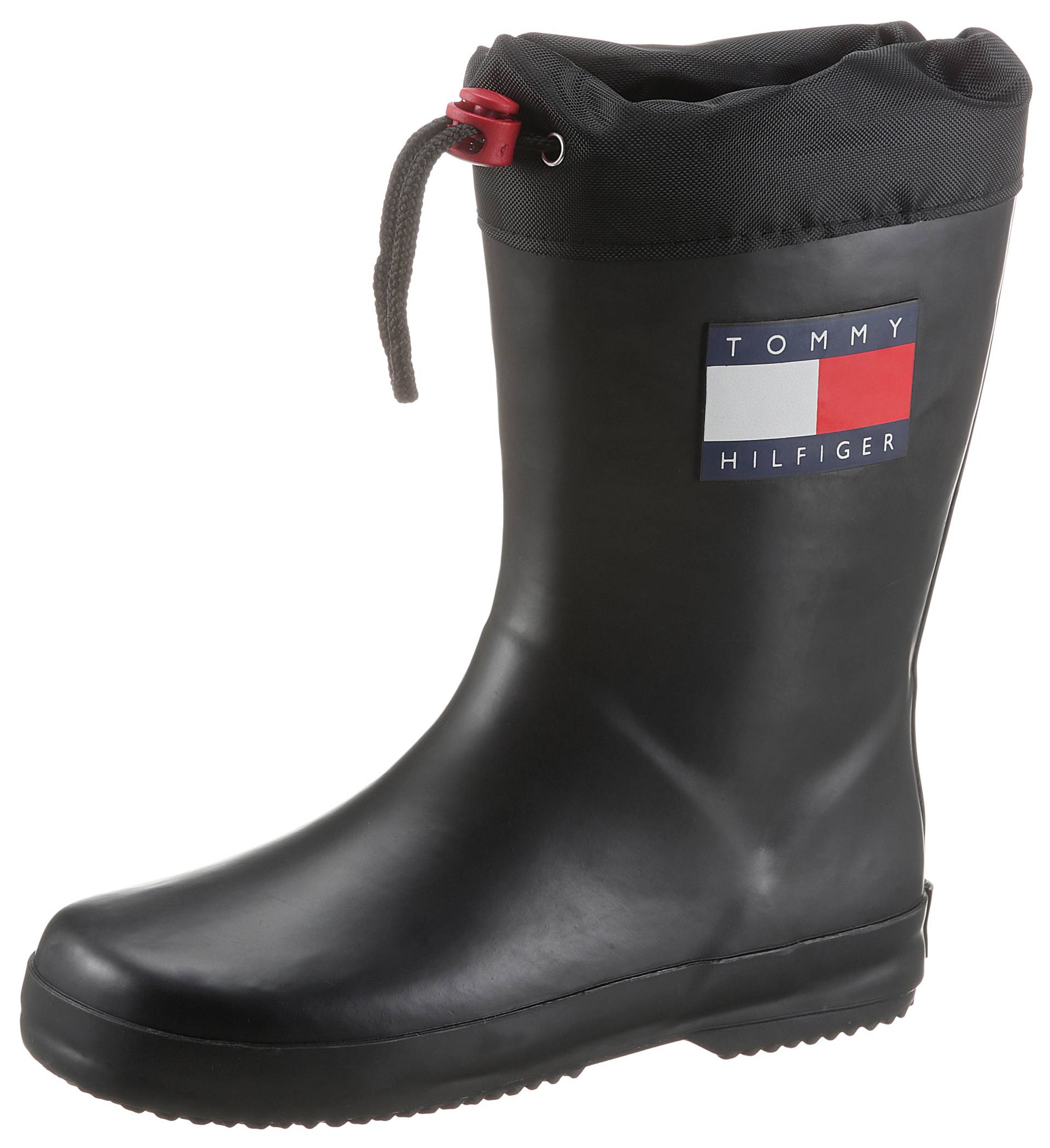 Tommy Hilfiger Gummistiefel, Regenstiefel, Matsch-Schuh, Regenschuh mit Tunnelzug von TOMMY HILFIGER