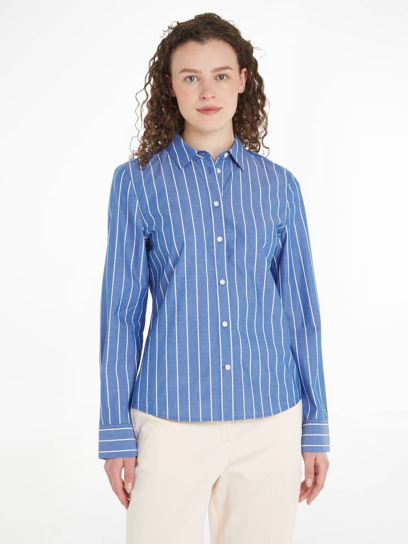 Tommy Hilfiger Hemdbluse »BASEBALL STRIPE REGULAR SHIRT«, mit Logostickerei von TOMMY HILFIGER