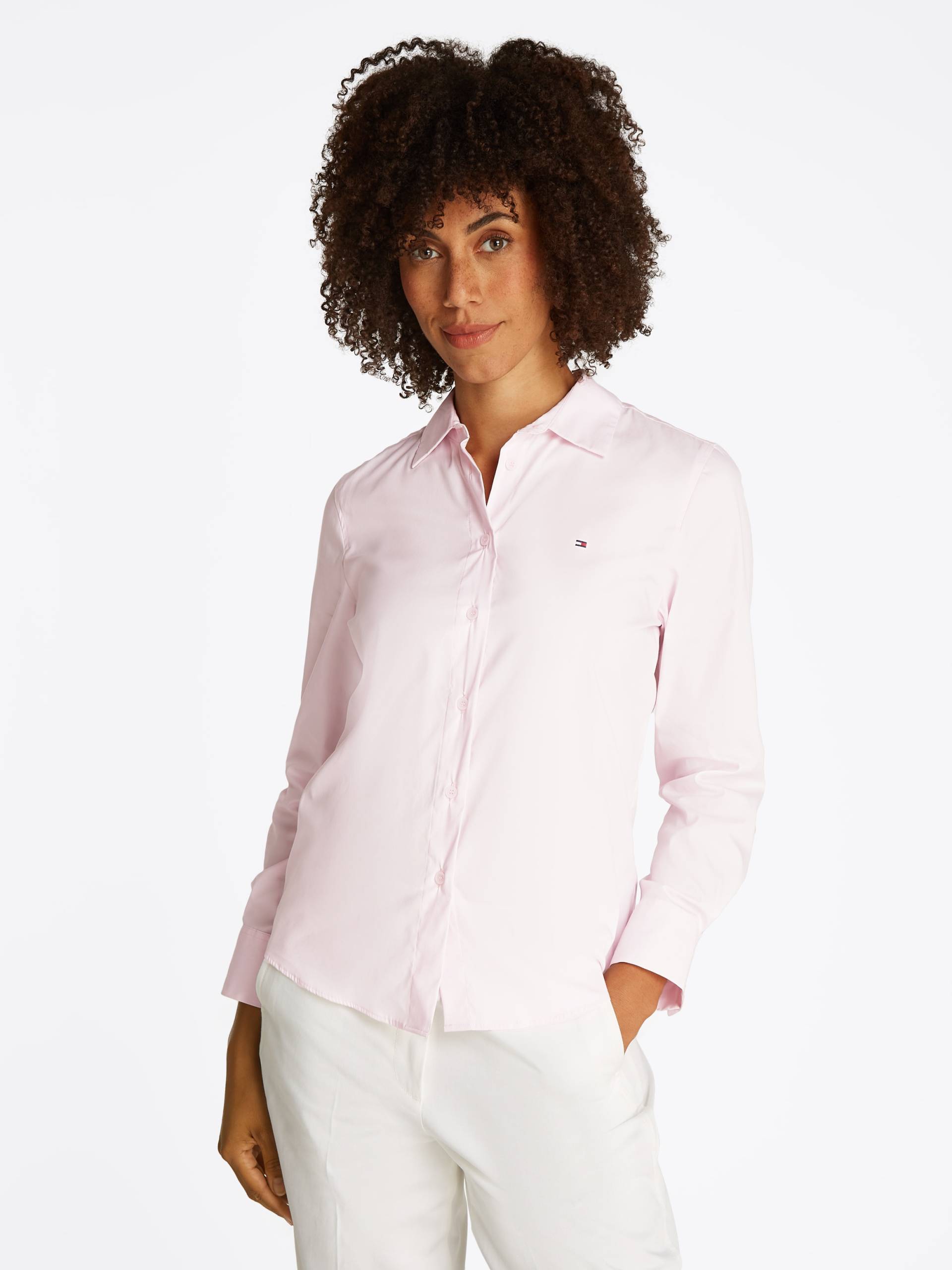 Tommy Hilfiger Hemdbluse »ESS POPLIN REGULAR SHIRT«, im klassischen Stil von TOMMY HILFIGER