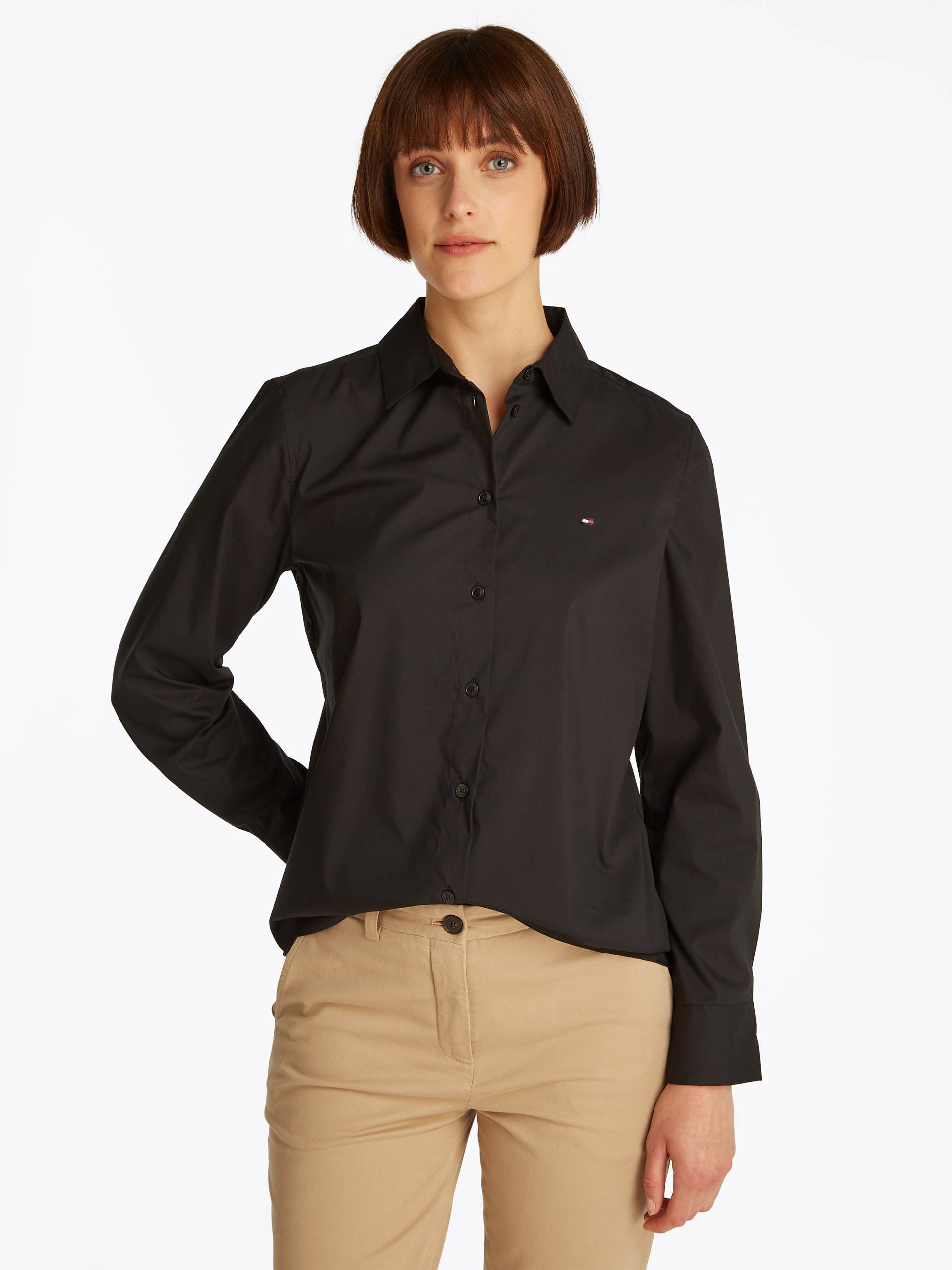 Tommy Hilfiger Hemdbluse »ESS POPLIN REGULAR SHIRT«, im klassischen Stil von TOMMY HILFIGER