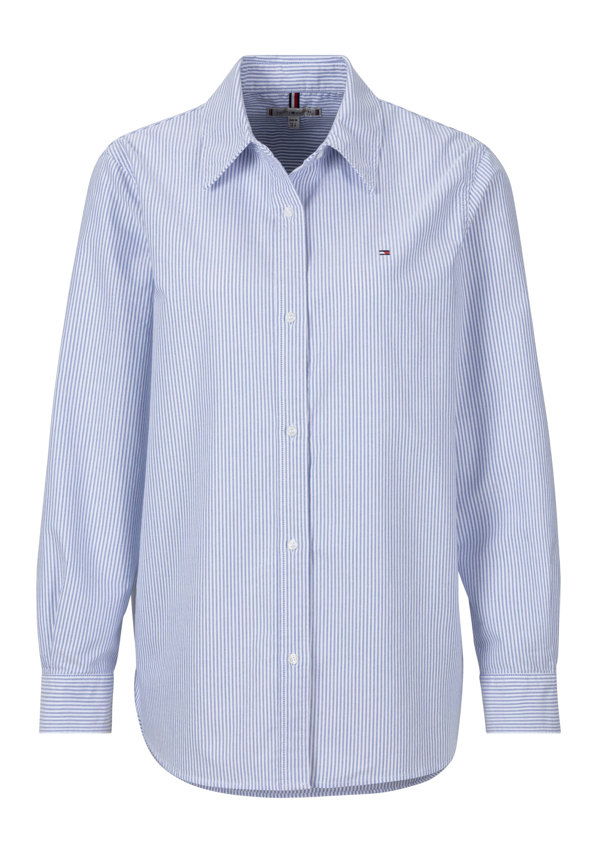 Tommy Hilfiger Hemdbluse »OXFORD RELAXED FIT SHIRT«, mit aufgestickter Flag von TOMMY HILFIGER