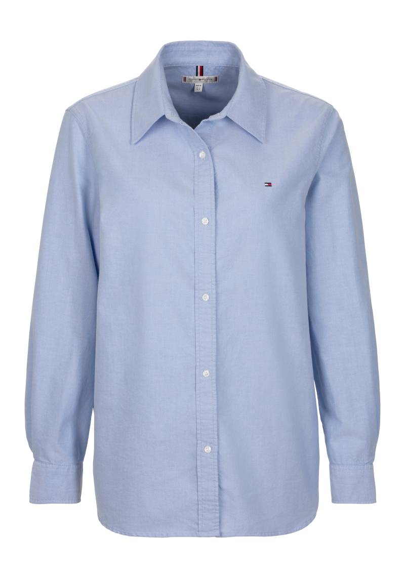 Tommy Hilfiger Hemdbluse »OXFORD RELAXED FIT SHIRT«, mit aufgestickter Flag von TOMMY HILFIGER