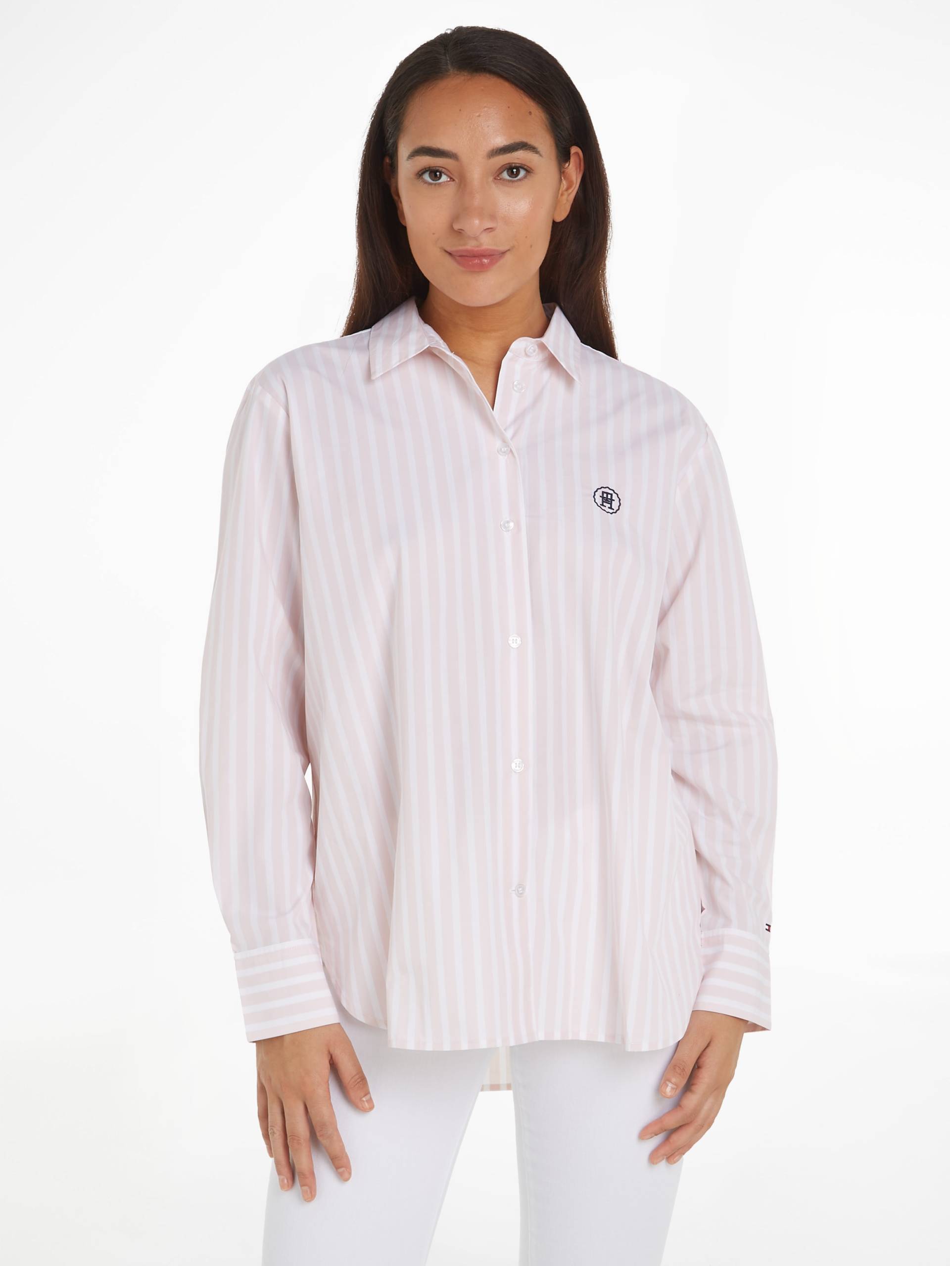 Tommy Hilfiger Hemdbluse »SMD STRIPE EASY FIT LS SHIRT«, mit Längsstreifen von TOMMY HILFIGER