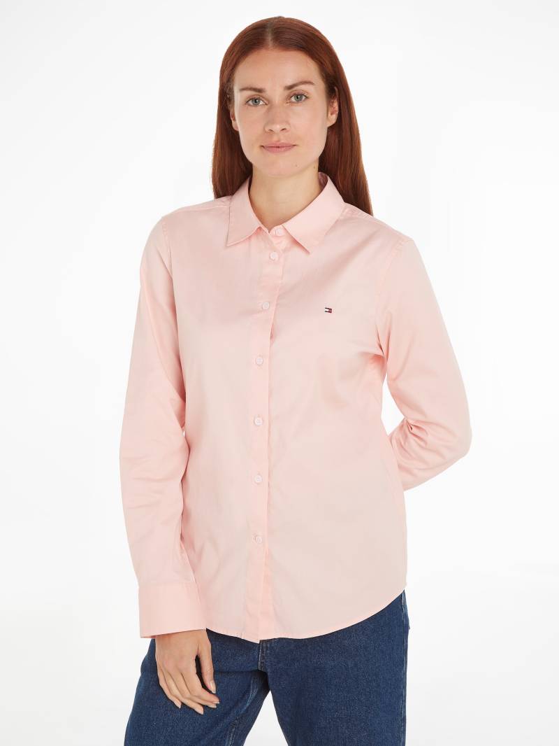 Tommy Hilfiger Hemdbluse »STRETCH OXFORD REGULAR SHIRT«, mit Logostickerei von TOMMY HILFIGER