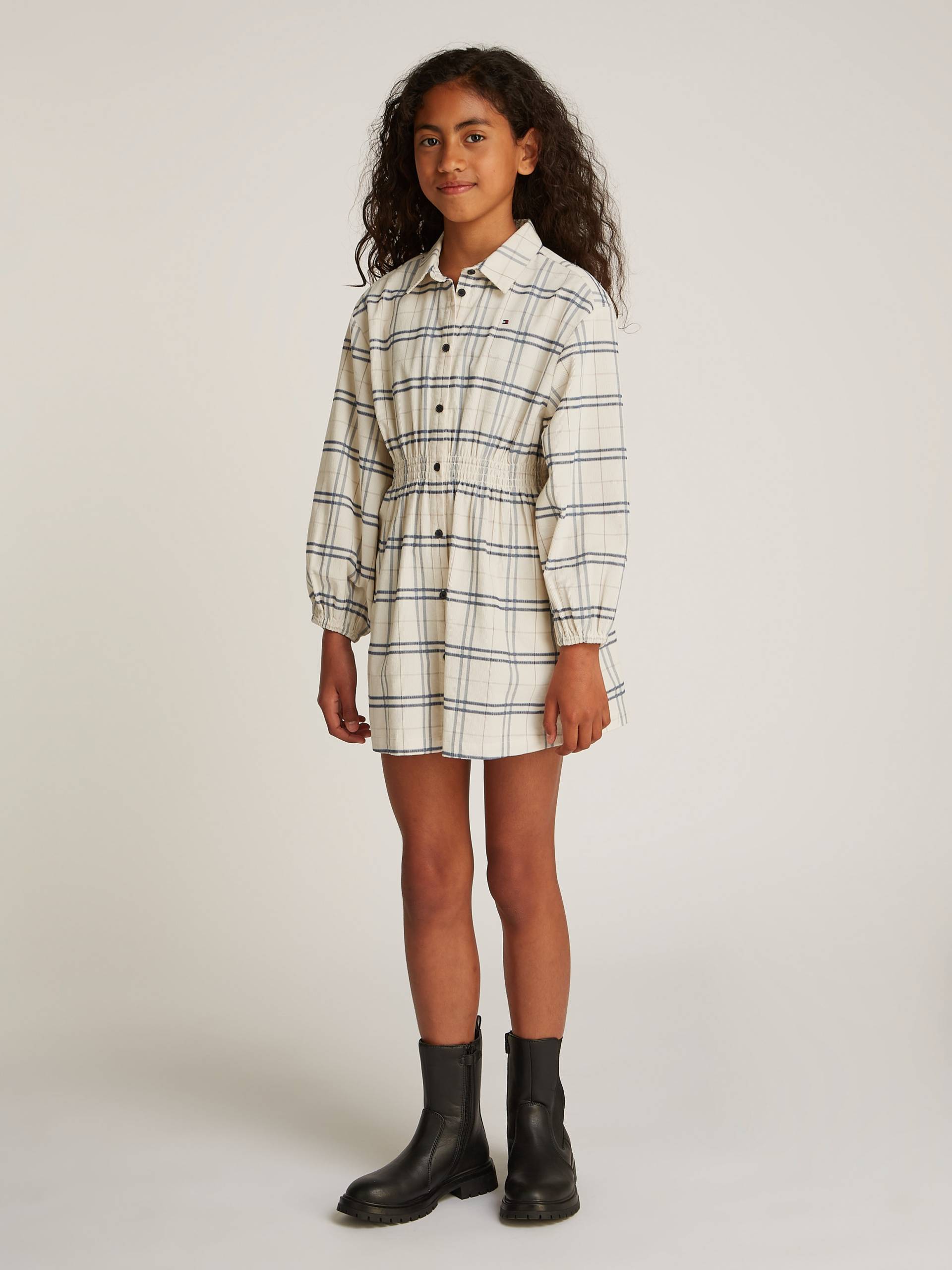 Tommy Hilfiger Hemdblusenkleid »CORDUROY CHECK SHIRT DRESS LS«, mit Karomuster von TOMMY HILFIGER