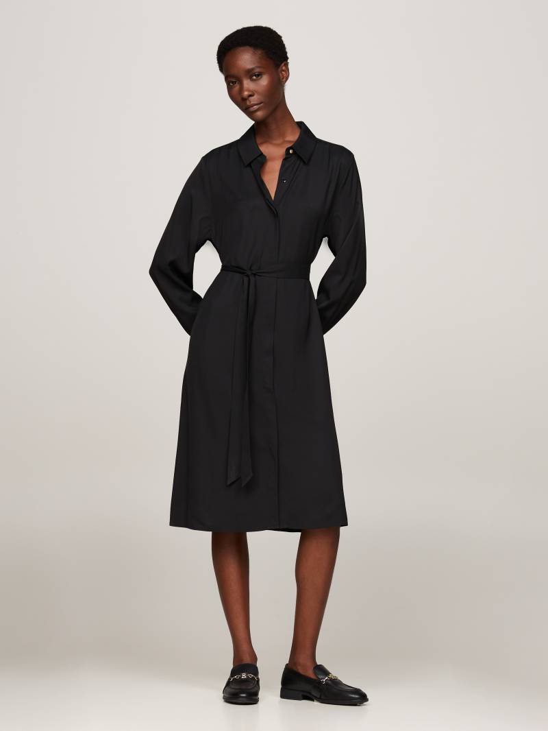 Tommy Hilfiger Hemdblusenkleid »FLUID VISCOSE SHIRT DRESS«, fliessende Viskose Qualität von TOMMY HILFIGER