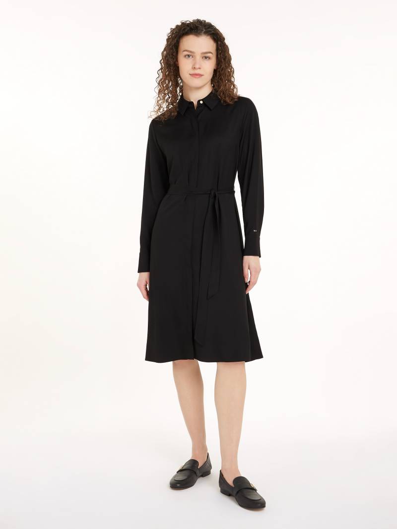 Tommy Hilfiger Hemdblusenkleid »FLUID VISCOSE SHIRT DRESS«, fliessende Viskose Qualität von TOMMY HILFIGER