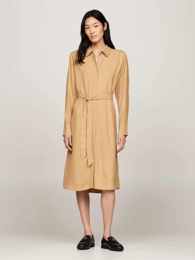 Tommy Hilfiger Hemdblusenkleid »FLUID VISCOSE SHIRT DRESS«, fliessende Viskose Qualität von TOMMY HILFIGER