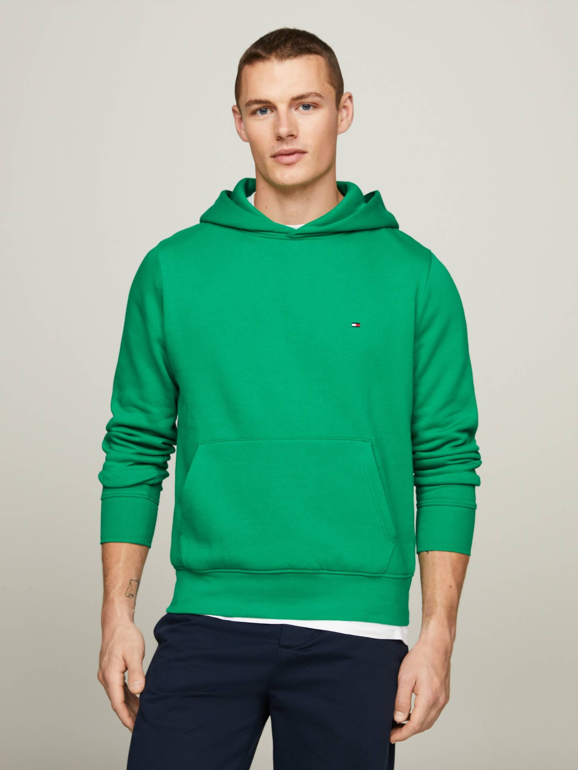 Tommy Hilfiger Hoodie »FLAG LOGO HOODY«, mit Kängurutasche vorne von TOMMY HILFIGER