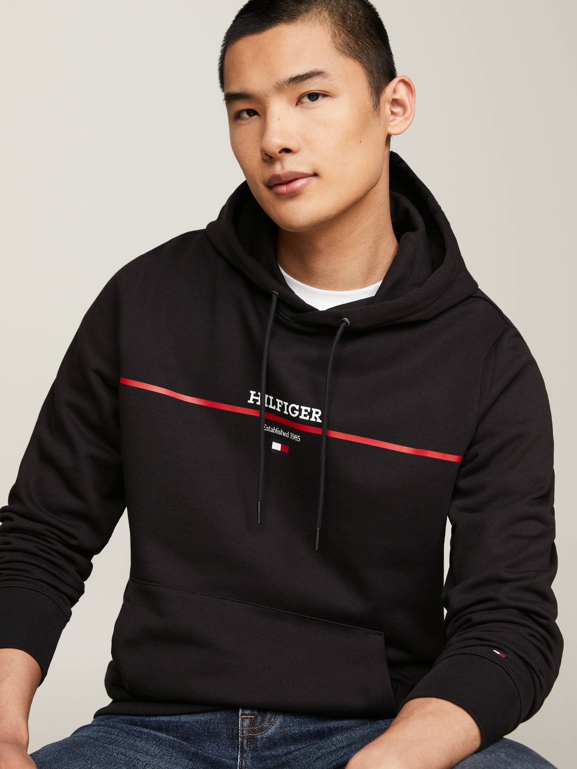 Tommy Hilfiger Hoodie »HILFIGER STRIPE TERRY HOODY« von TOMMY HILFIGER