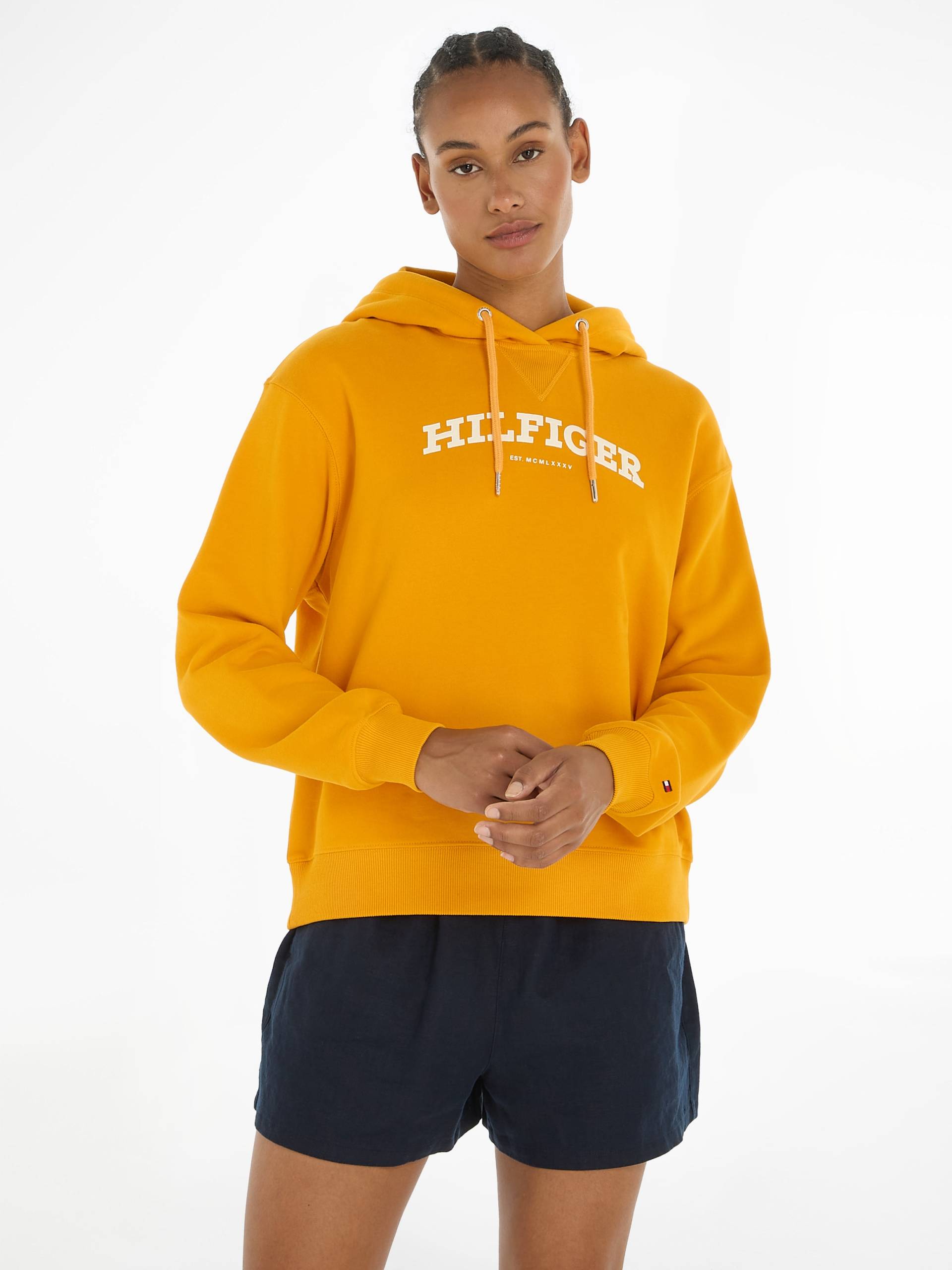 Tommy Hilfiger Hoodie »REG MONOTYPE FLOCK HOODIE«, mit Logoschriftzug von TOMMY HILFIGER