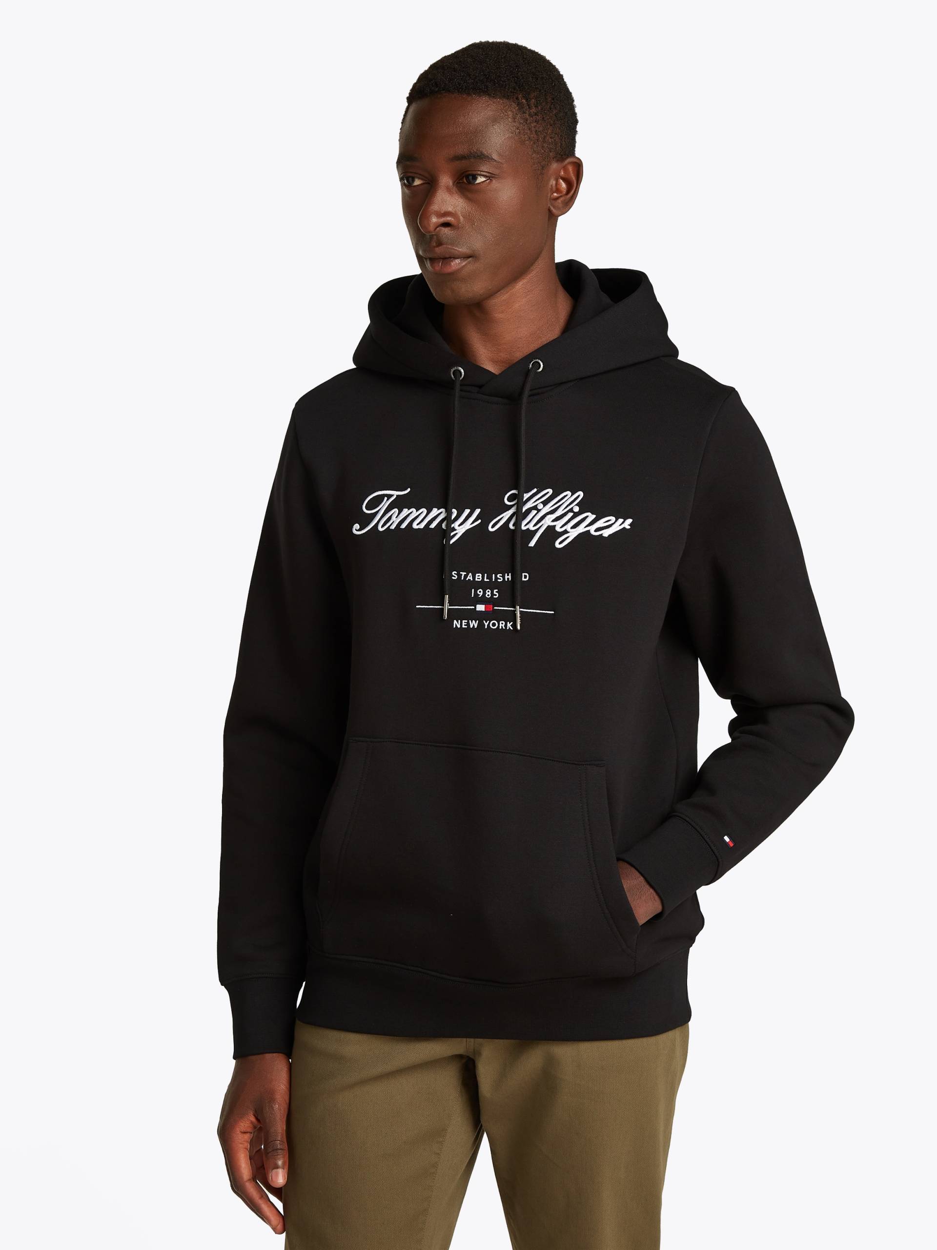 Tommy Hilfiger Hoodie »SCRIPT LOGO HOODY«, mit aufgesticktem Logo von TOMMY HILFIGER