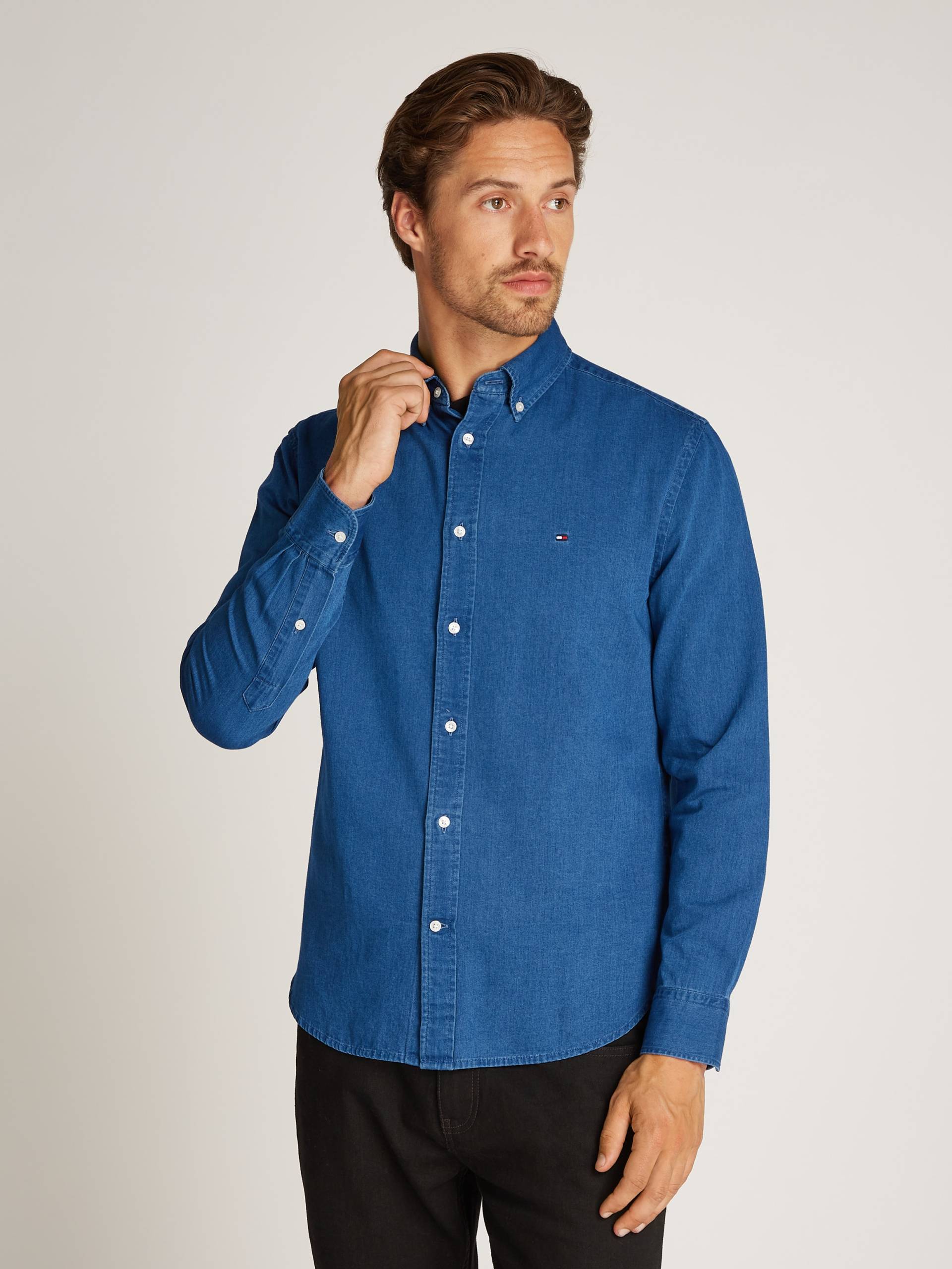 Tommy Hilfiger Jeanshemd »CHAMBRAY RF SHIRT« von TOMMY HILFIGER