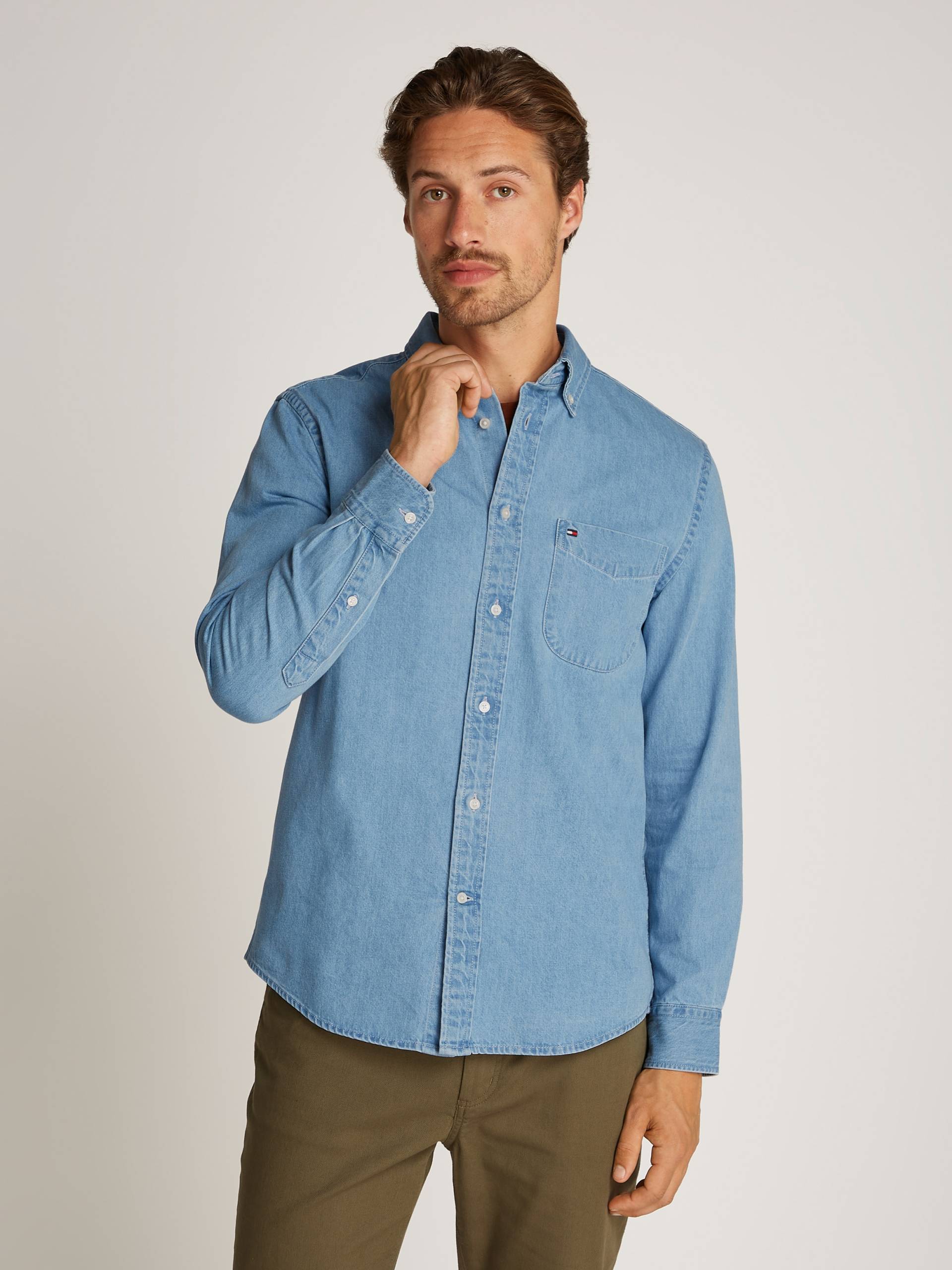 Tommy Hilfiger Jeanshemd »DENIM RF SHIRT«, mit Brusttasche von TOMMY HILFIGER