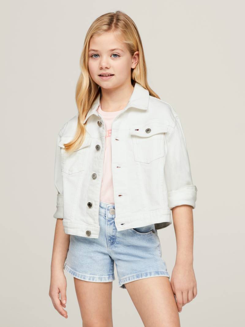 Tommy Hilfiger Jeansjacke »DENIM TRUCKER JACKET WHITE«, Kinder bis 16 Jahre von TOMMY HILFIGER