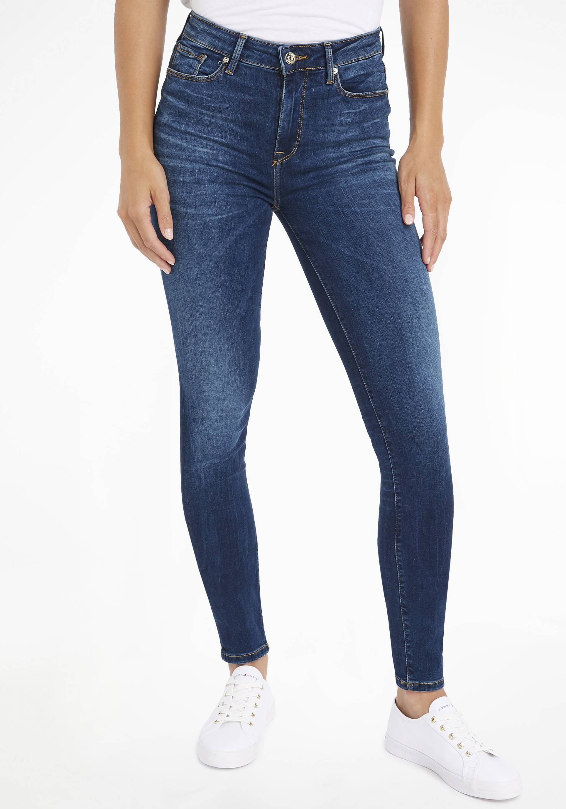 Tommy Hilfiger Skinny-fit-Jeans »COMO SKINNY RW DOREEN«, (TH FLEX COMO SKINNY RW), mit Fade-Effekten & Tommy Hilfiger Logo-Flag von TOMMY HILFIGER