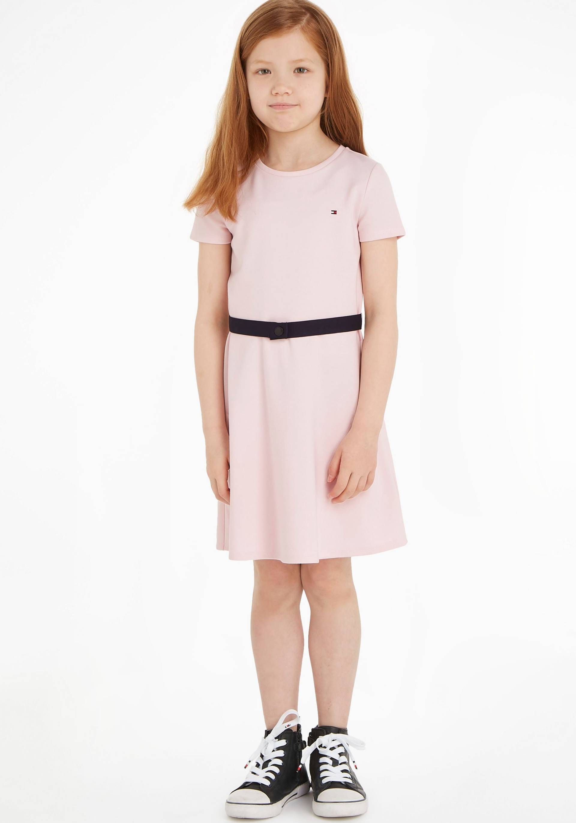 Tommy Hilfiger Jerseykleid »ESSENTIAL SKATER DRESS«, mit Markenlabel am Bund von TOMMY HILFIGER