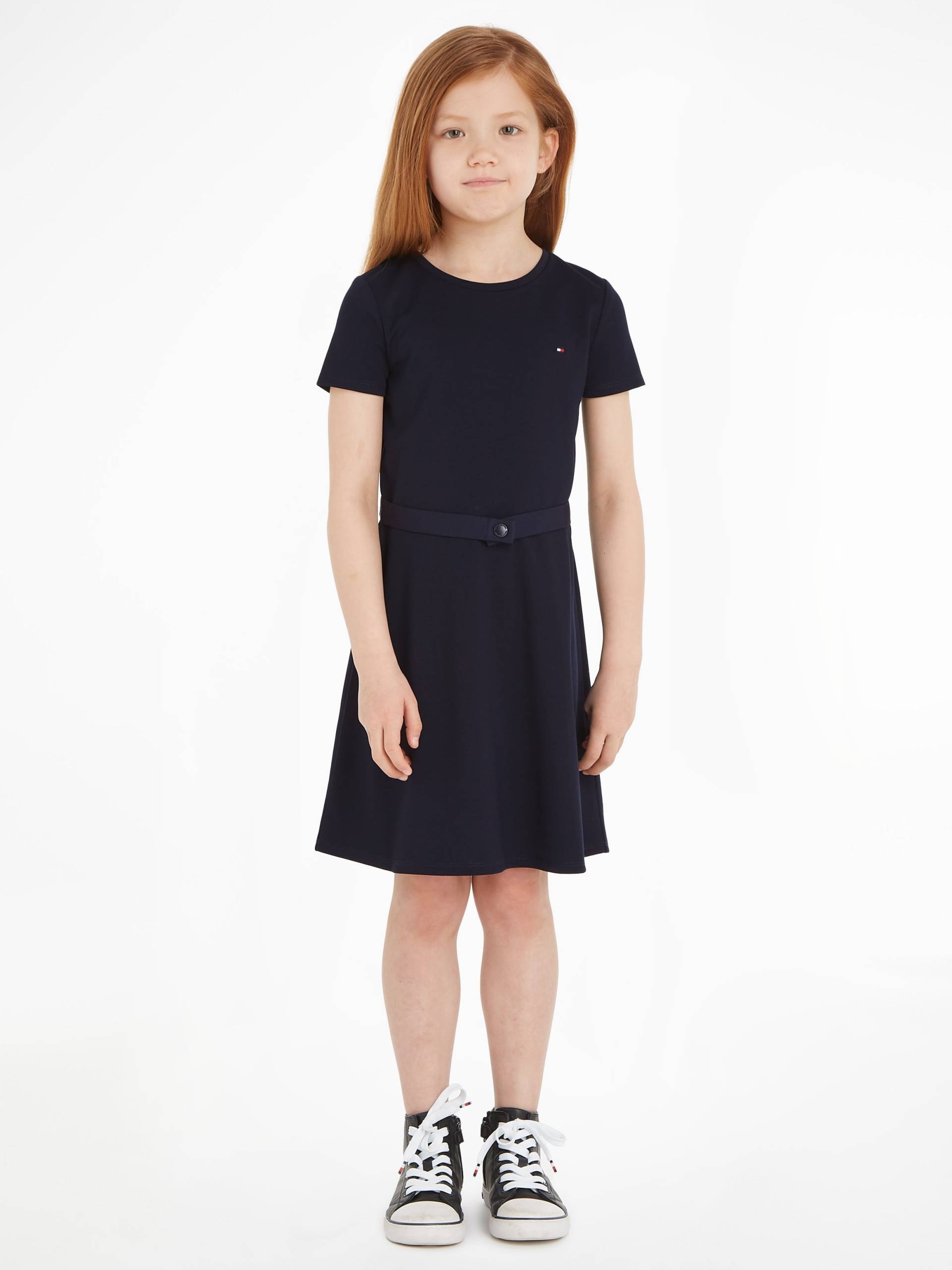 Tommy Hilfiger Jerseykleid »ESSENTIAL SKATER DRESS«, mit Markenlabel am Bund Tommy Hilfiger Jerseykleid »ESSENTIAL SKATER DRESS«, mit Markenlabel am Bund von TOMMY HILFIGER