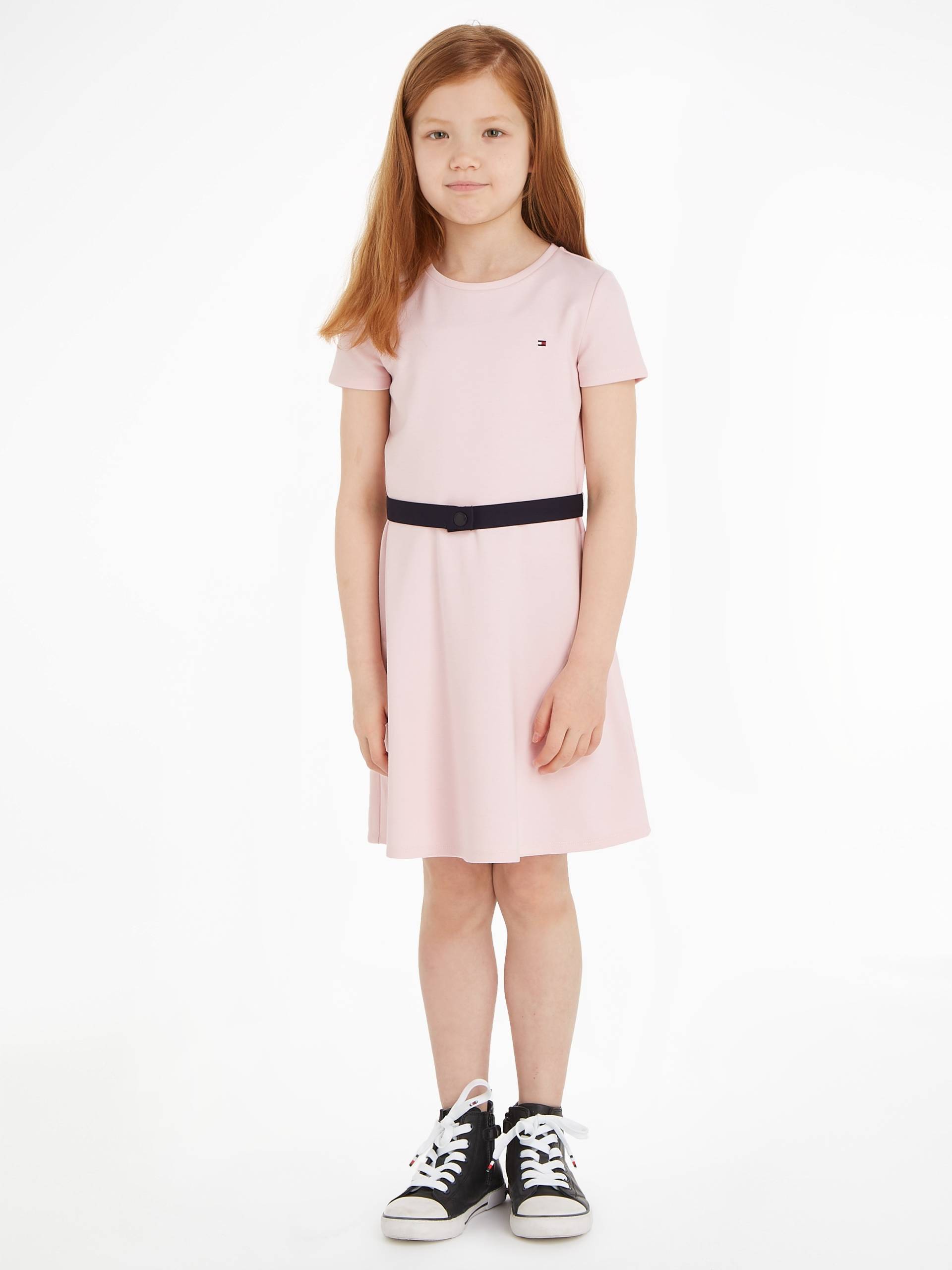 Tommy Hilfiger Jerseykleid »ESSENTIAL SKATER DRESS«, mit Markenlabel am Bund von TOMMY HILFIGER