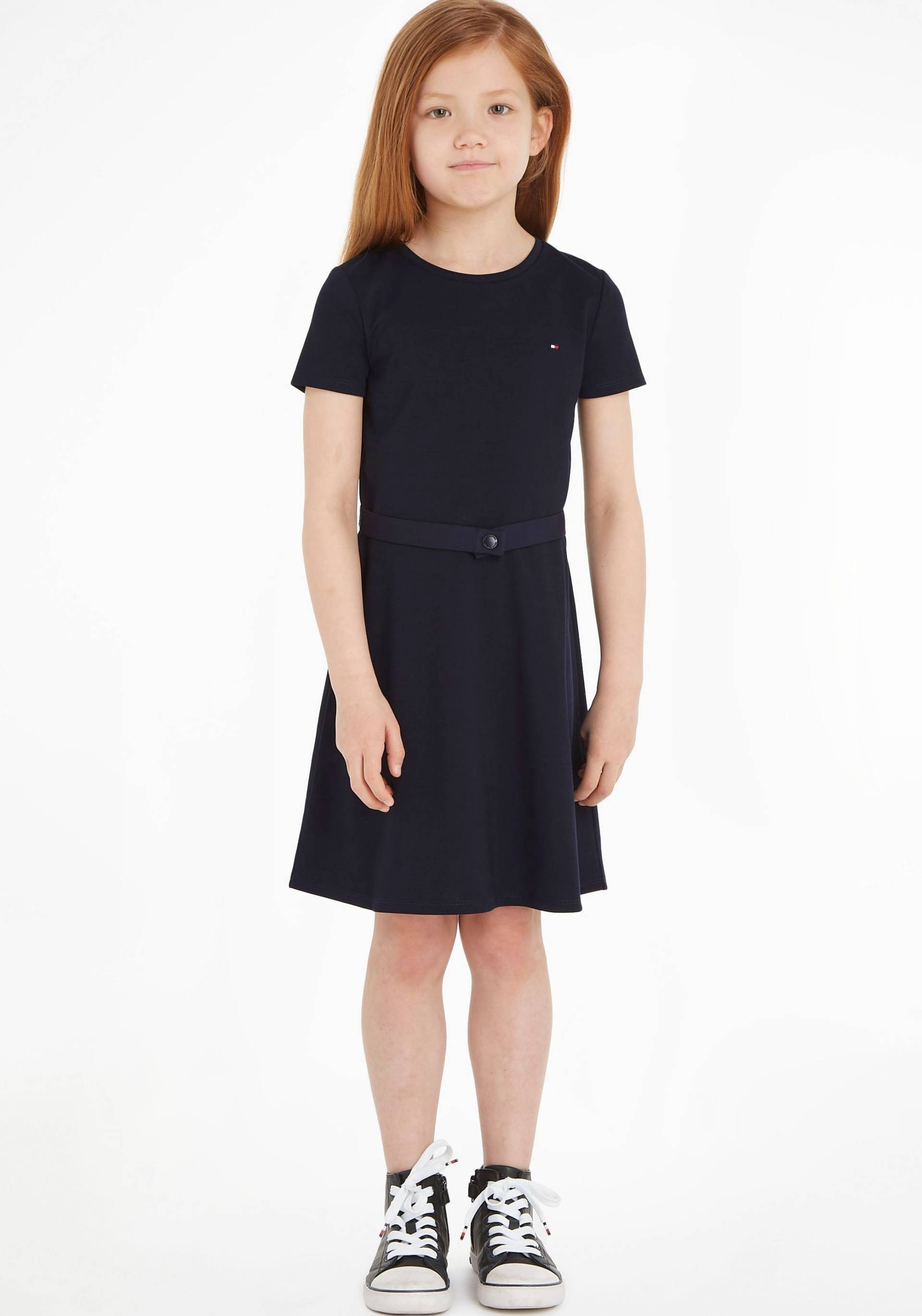 Tommy Hilfiger Jerseykleid »ESSENTIAL SKATER DRESS«, mit Markenlabel am Bund von TOMMY HILFIGER