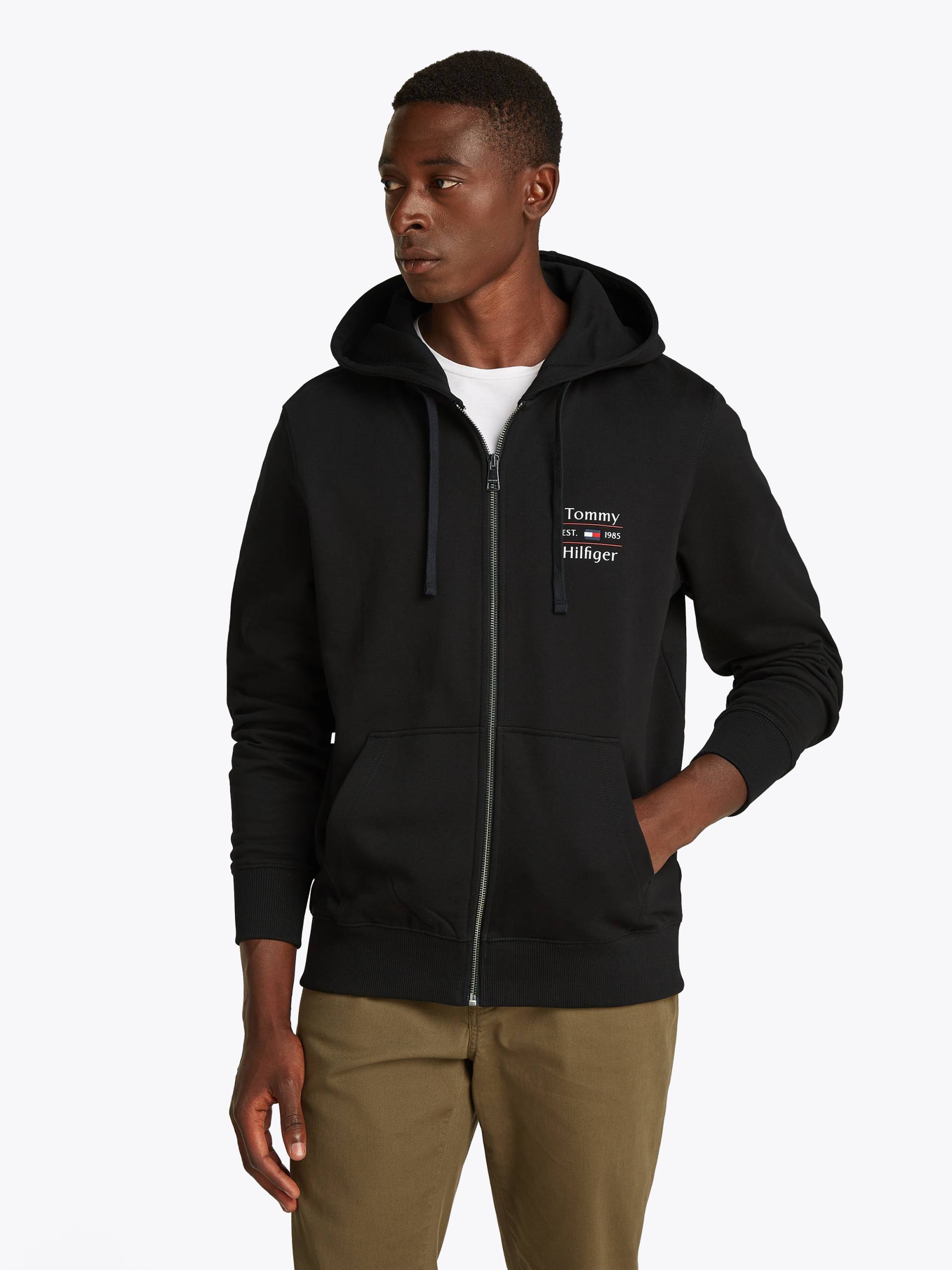 Tommy Hilfiger Kapuzensweatjacke »HILFIGER STACK HOODY ZT« von TOMMY HILFIGER