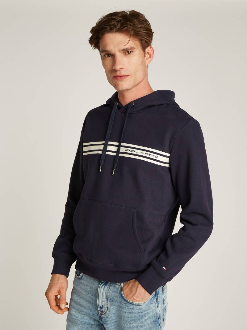 Tommy Hilfiger Kapuzensweatshirt »CENTRAL CHEST STRIPE HOODY«, mit kontrastfarbenen Print von TOMMY HILFIGER