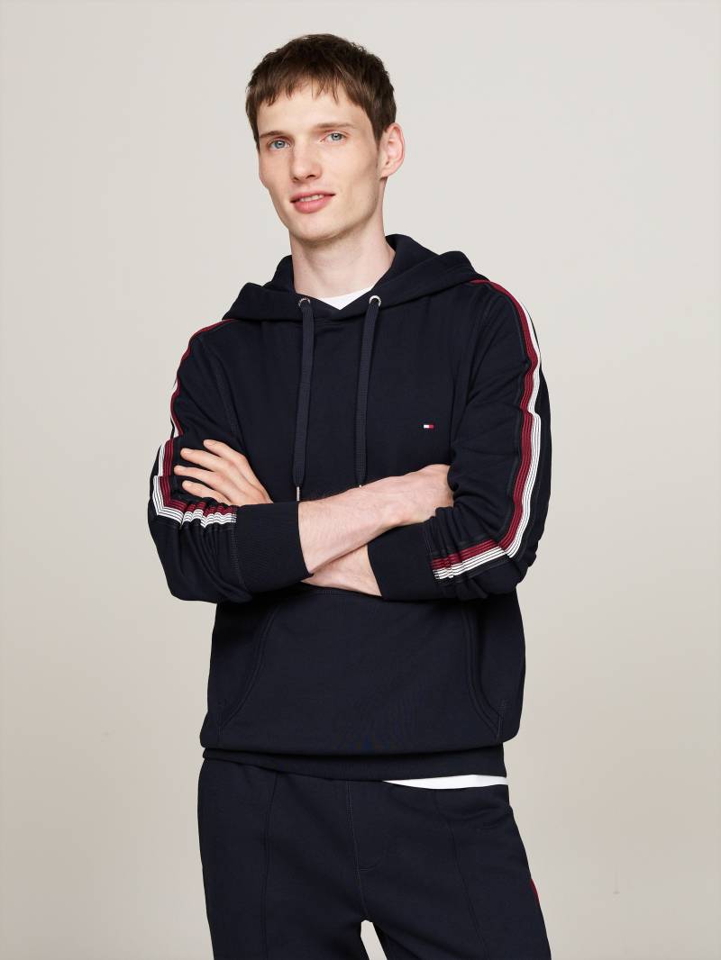 Tommy Hilfiger Kapuzensweatshirt »GLOBAL STRIPE TAPE HOODY«, Tape mit Streifen in Tommy Farben an Ärmeln von TOMMY HILFIGER