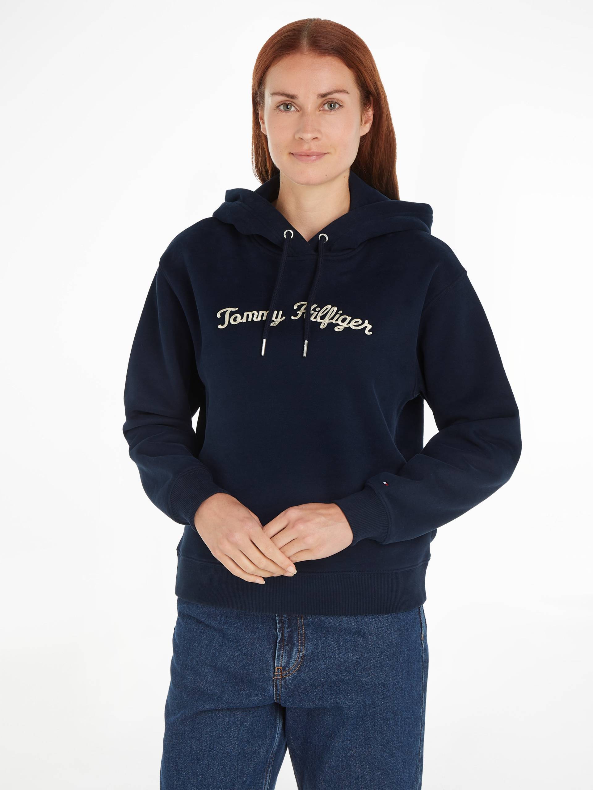 Tommy Hilfiger Kapuzensweatshirt »IM REG SCRIPT HILFIGER HOODIE«, mit Tommy Hilfiger Script Logo-Schriftzug von TOMMY HILFIGER