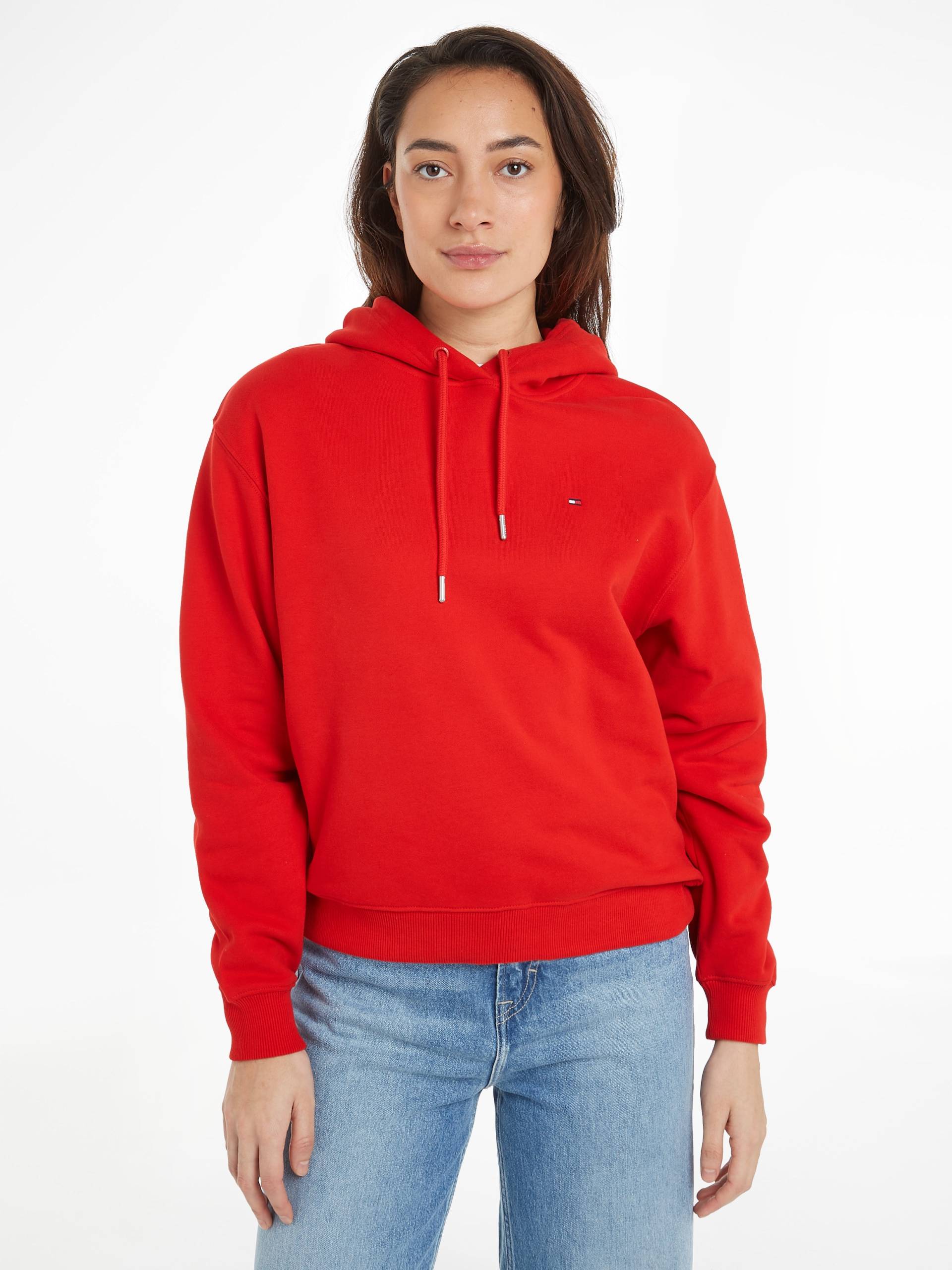 Tommy Hilfiger Kapuzensweatshirt »REG FLAG ON CHEST HOODIE«, Kapuze mit Kordel, Stickerei, Logo-Flag von TOMMY HILFIGER