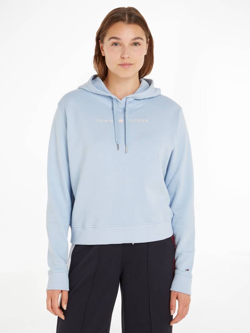 Tommy Hilfiger Kapuzensweatshirt »REG FROSTED CORP LOGO HOODIE«, mit gesticktem Tommy Hilfiger Logo-Schriftzug von TOMMY HILFIGER