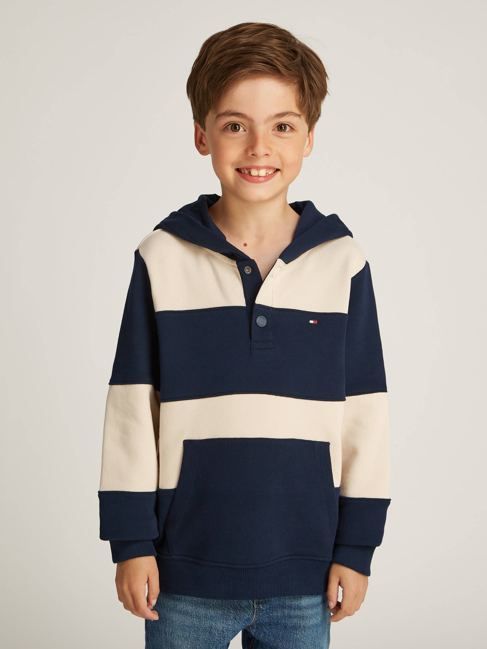 Tommy Hilfiger Kapuzensweatshirt »STRIPED REG HOODIE«, im Streifendesign von TOMMY HILFIGER