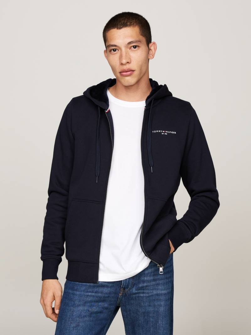 Tommy Hilfiger Kapuzensweatshirt »TOMMY LOGO FUR LINED HOODY«, mit Kapuze, Logostickerei von TOMMY HILFIGER