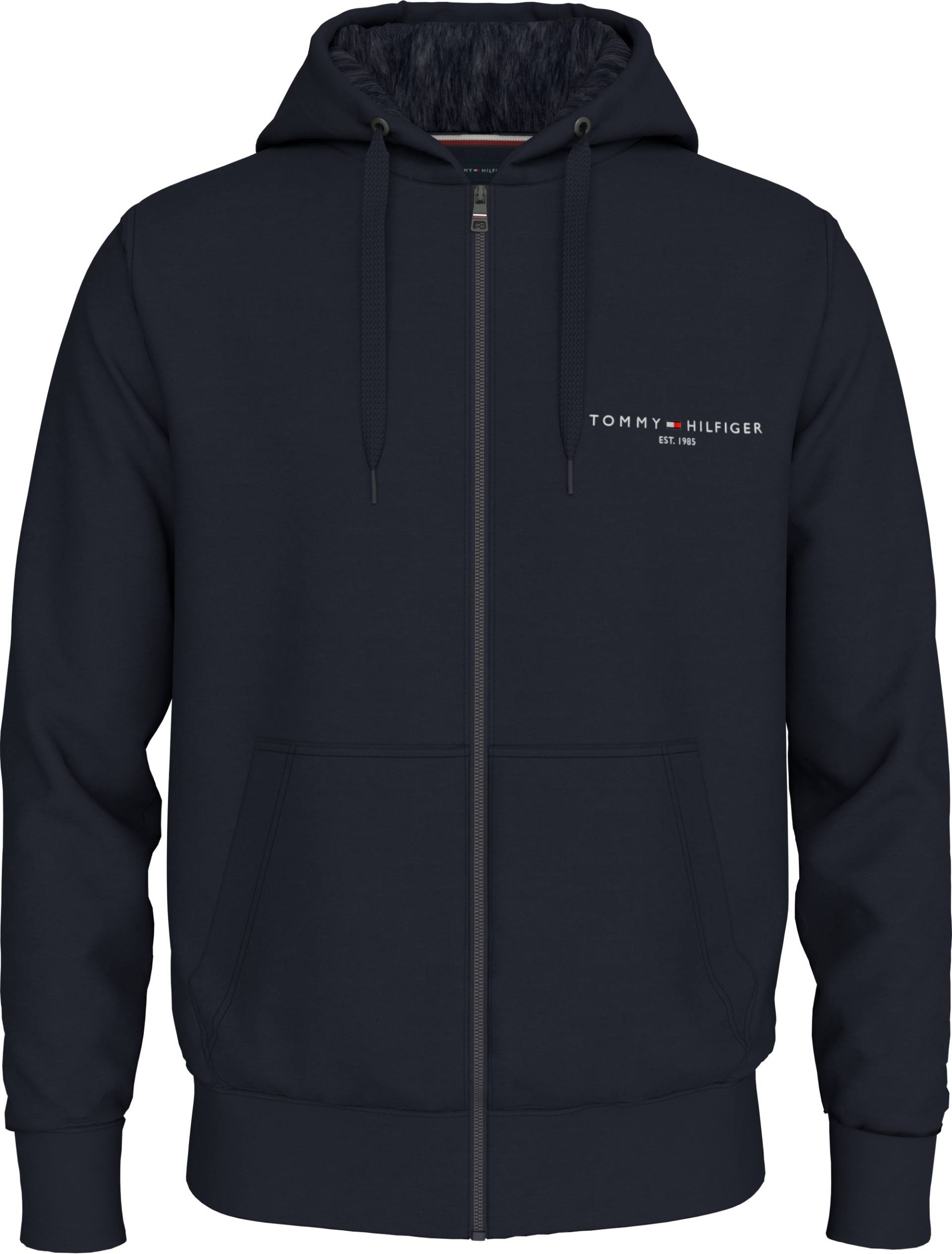 Tommy Hilfiger Kapuzensweatshirt »TOMMY LOGO FUR LINED HOODY«, mit Kapuze, Logostickerei von TOMMY HILFIGER