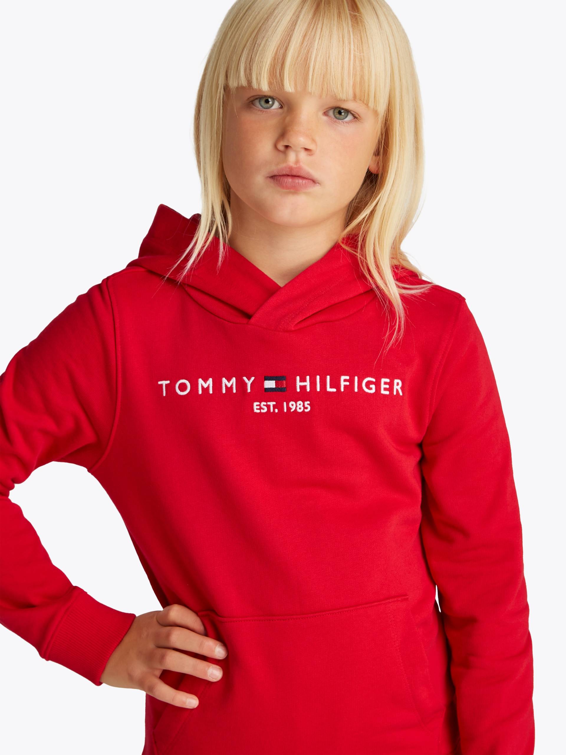 Tommy Hilfiger Kapuzensweatshirt »U ESSENTIAL HOODIE«, mit Logo-Stickerei und Schriftzug von TOMMY HILFIGER