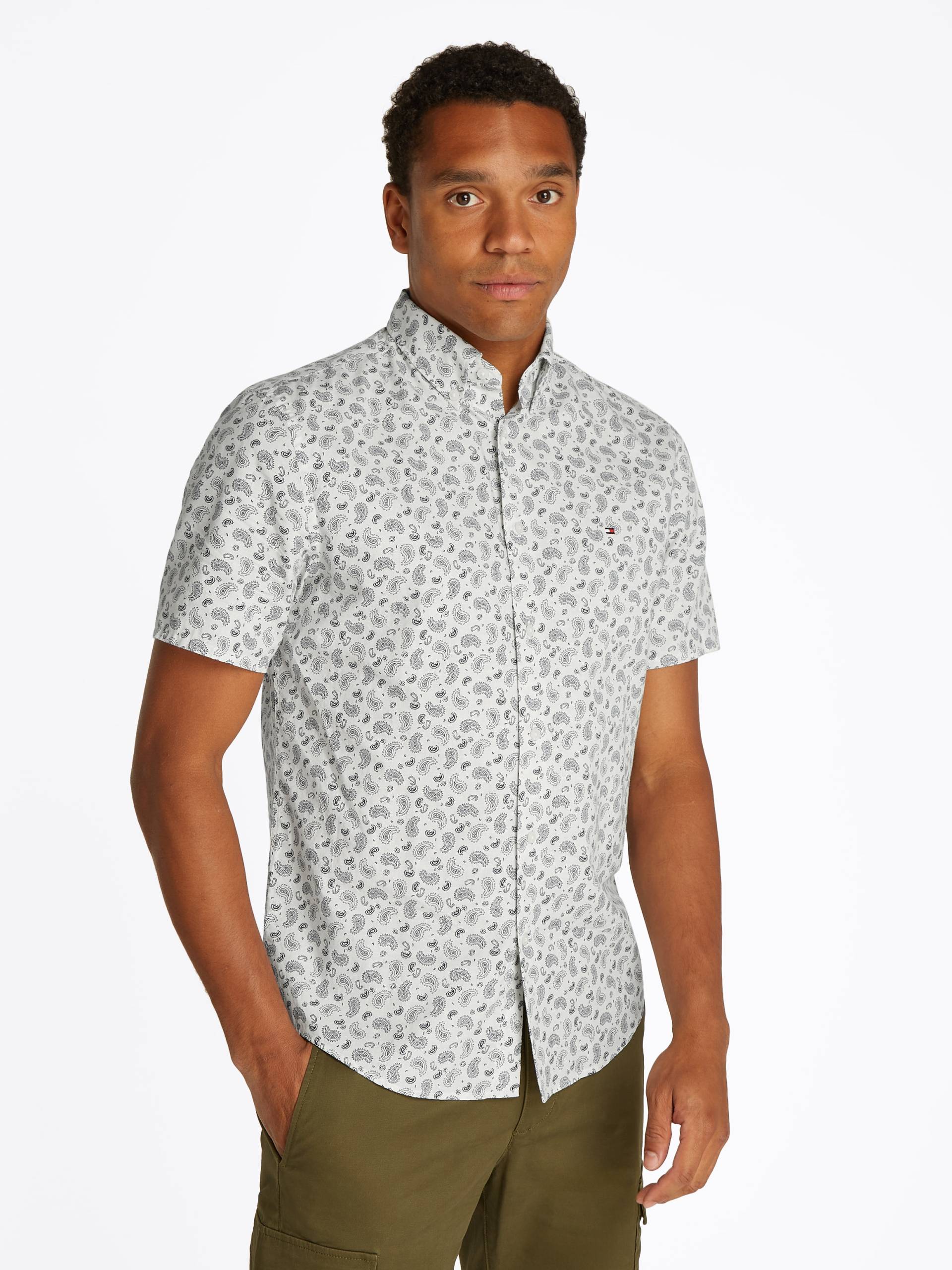 Tommy Hilfiger Kurzarmhemd »COTTON LINEN PAISLEY RF SS SHIRT« von TOMMY HILFIGER