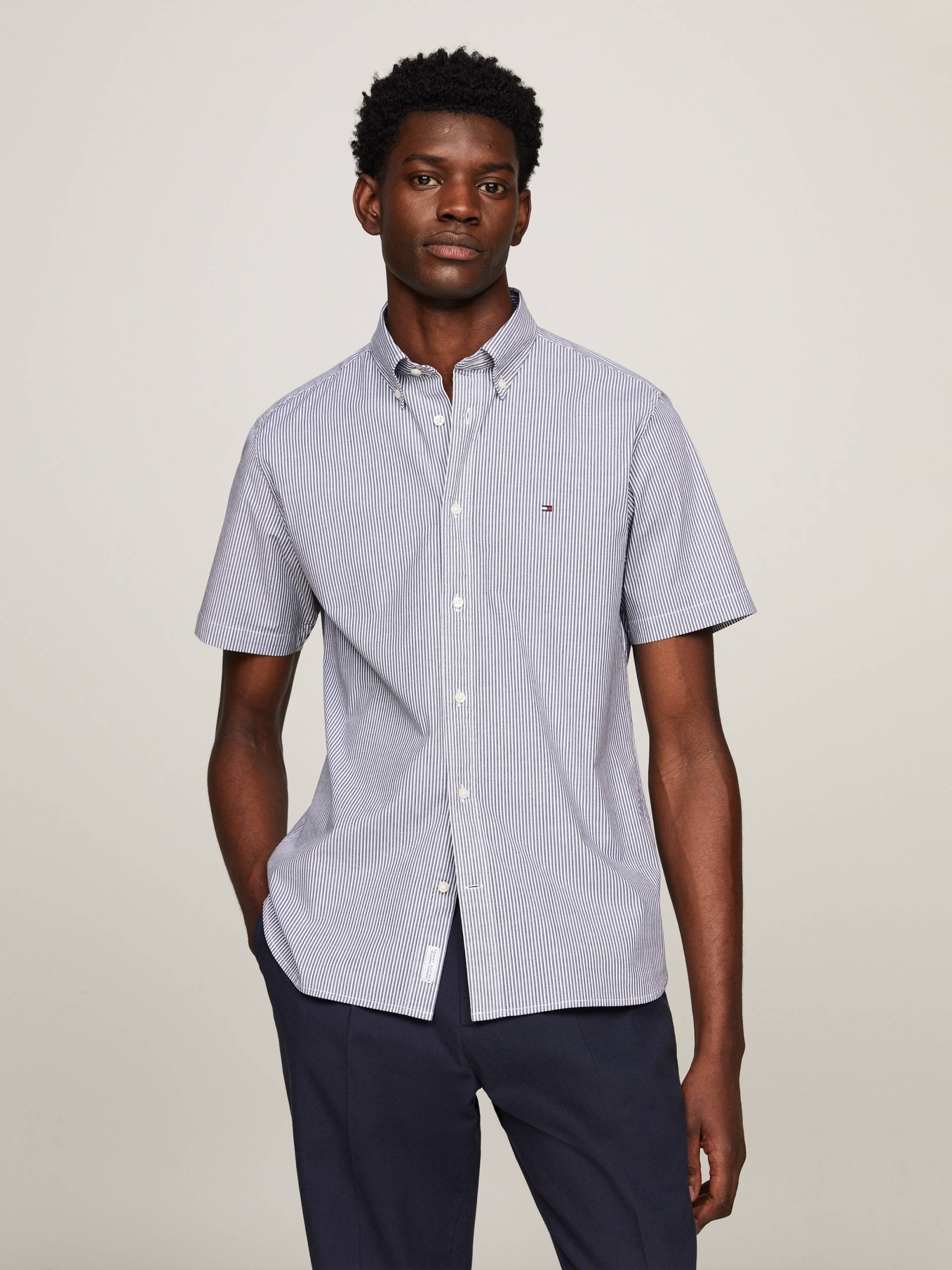 Tommy Hilfiger Kurzarmhemd »FLEX MULTI STRIPE RF SHIRT« von TOMMY HILFIGER