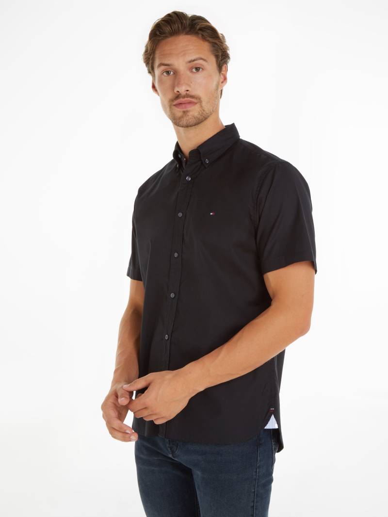 Tommy Hilfiger Kurzarmhemd »FLEX POPLIN RF SHIRT S/S«, mit Hemdblusenkragen von TOMMY HILFIGER