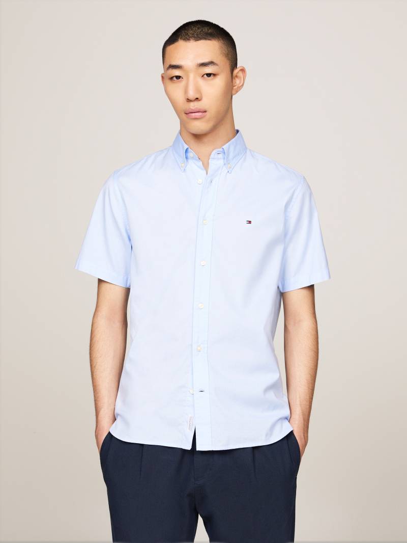 Tommy Hilfiger Kurzarmhemd »FLEX POPLIN RF SHIRT S/S«, mit Hemdblusenkragen von TOMMY HILFIGER