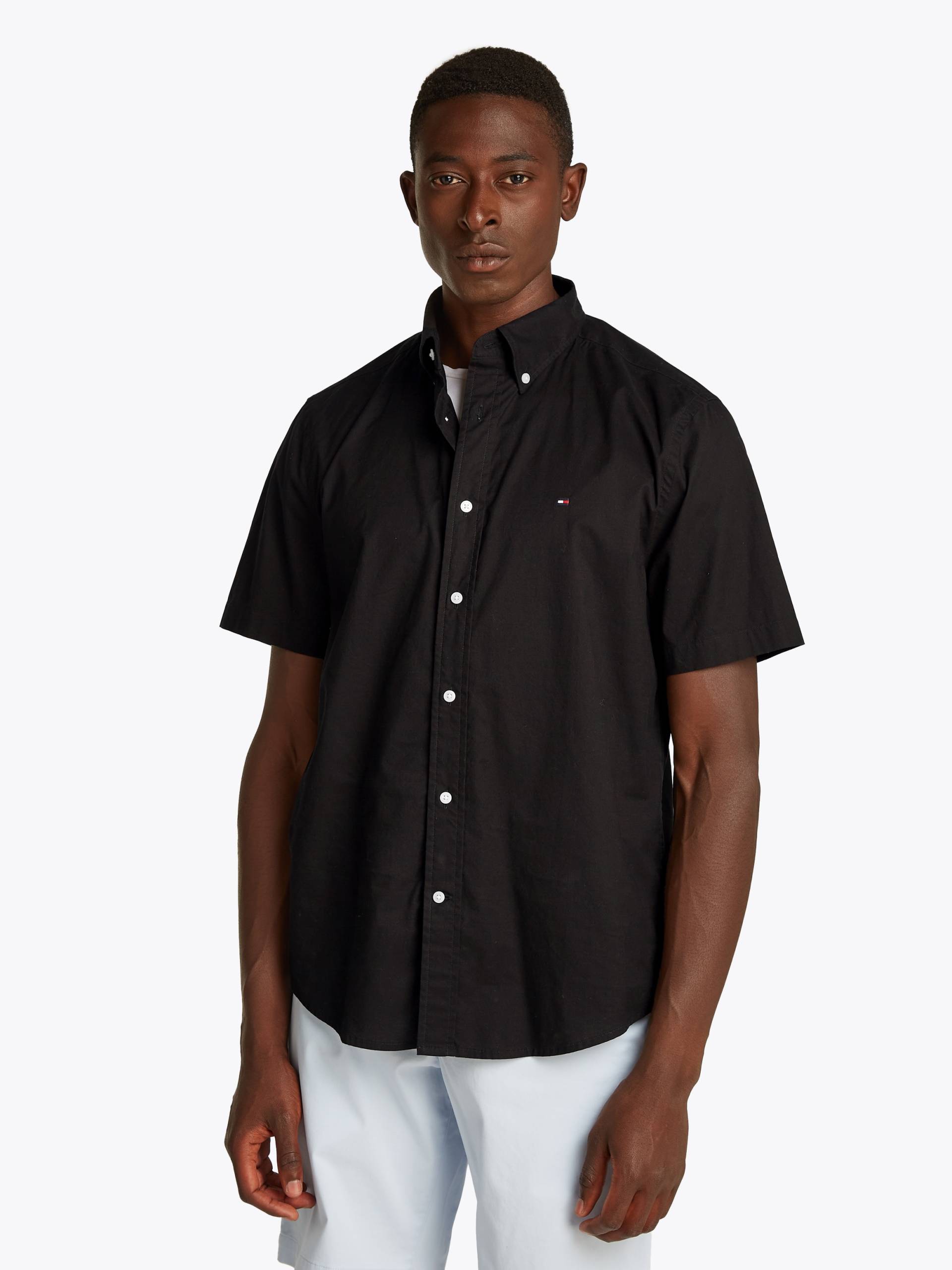 Tommy Hilfiger Kurzarmhemd »FLEX POPLIN SOLID S/S SHIRT« von TOMMY HILFIGER