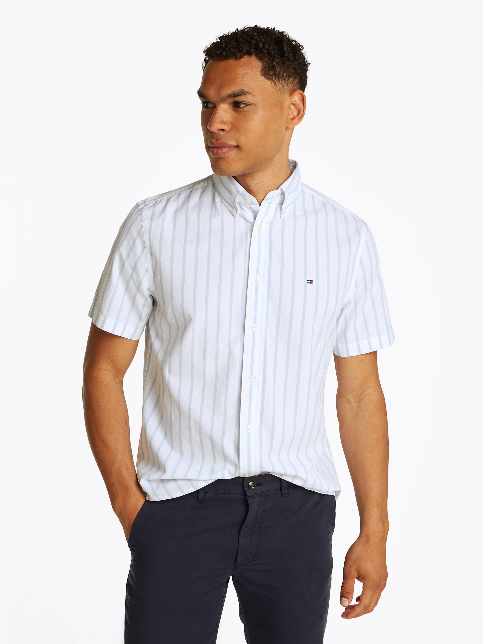 Tommy Hilfiger Kurzarmhemd »FLEX POPLIN STP SHIRT S/S« von TOMMY HILFIGER