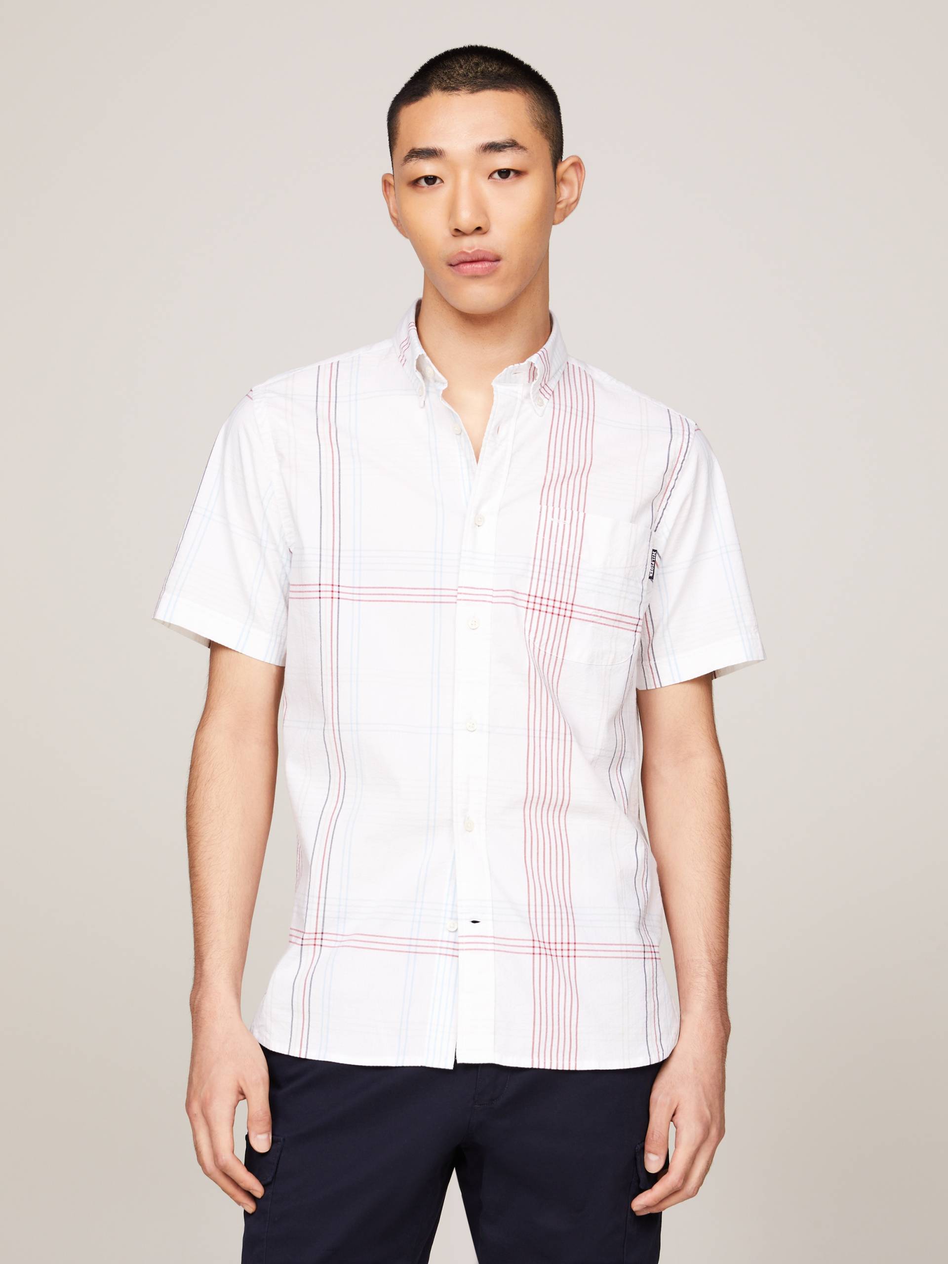 Tommy Hilfiger Kurzarmhemd »RWB LINE CHECK RF SHIRT S/S« von TOMMY HILFIGER