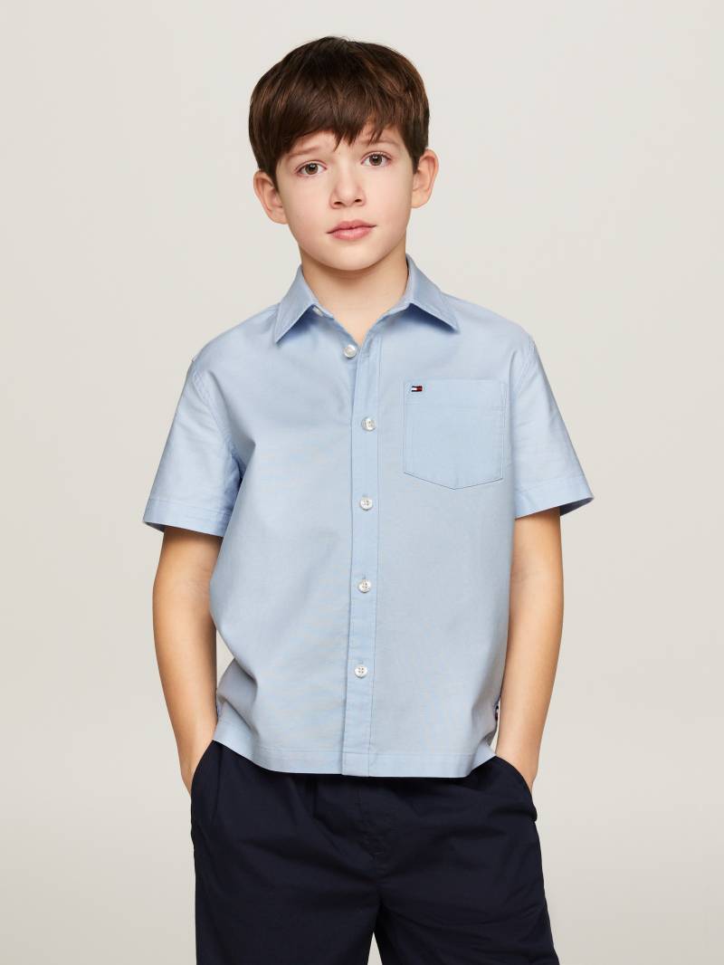 Tommy Hilfiger Kurzarmhemd »SOLID OXFORD SHIRT S/S«, Kinder bis 16 Jahre von TOMMY HILFIGER