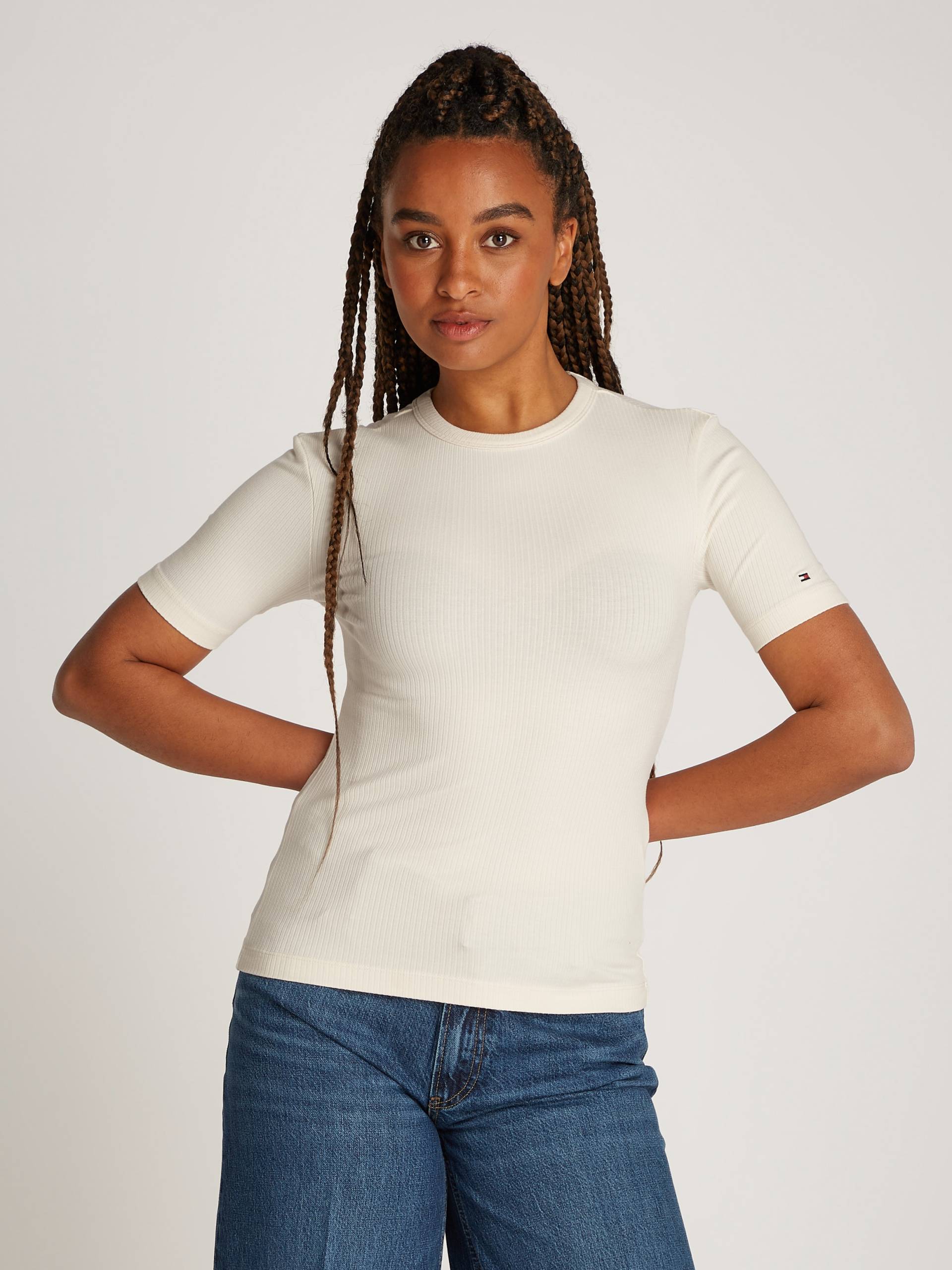 Tommy Hilfiger Kurzarmshirt »5X2 RIB C-NK SS«, mit Rundhals, Kurzarm Tommy Hilfiger Kurzarmshirt »5X2 RIB C-NK SS«, mit Rundhals, Kurzarm von TOMMY HILFIGER