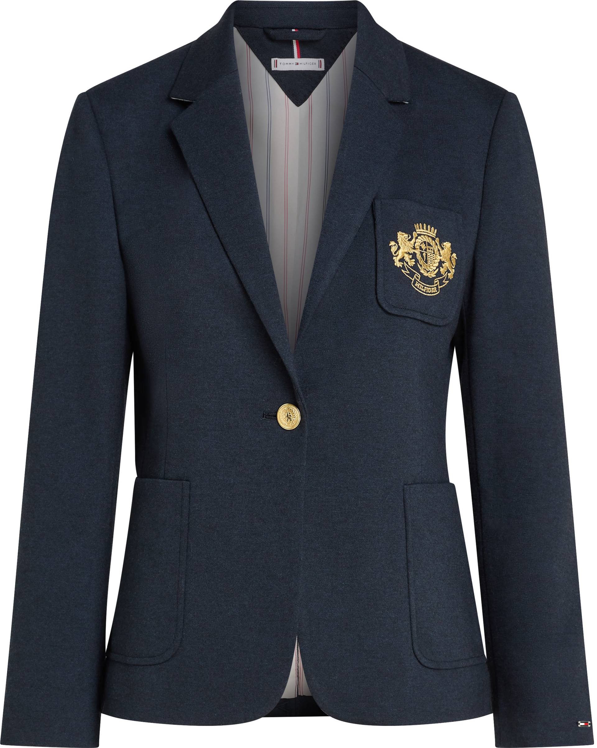 Tommy Hilfiger Kurzblazer »HERITAGE CREST SLIM SB BLAZER«, mit Logostickerei von TOMMY HILFIGER